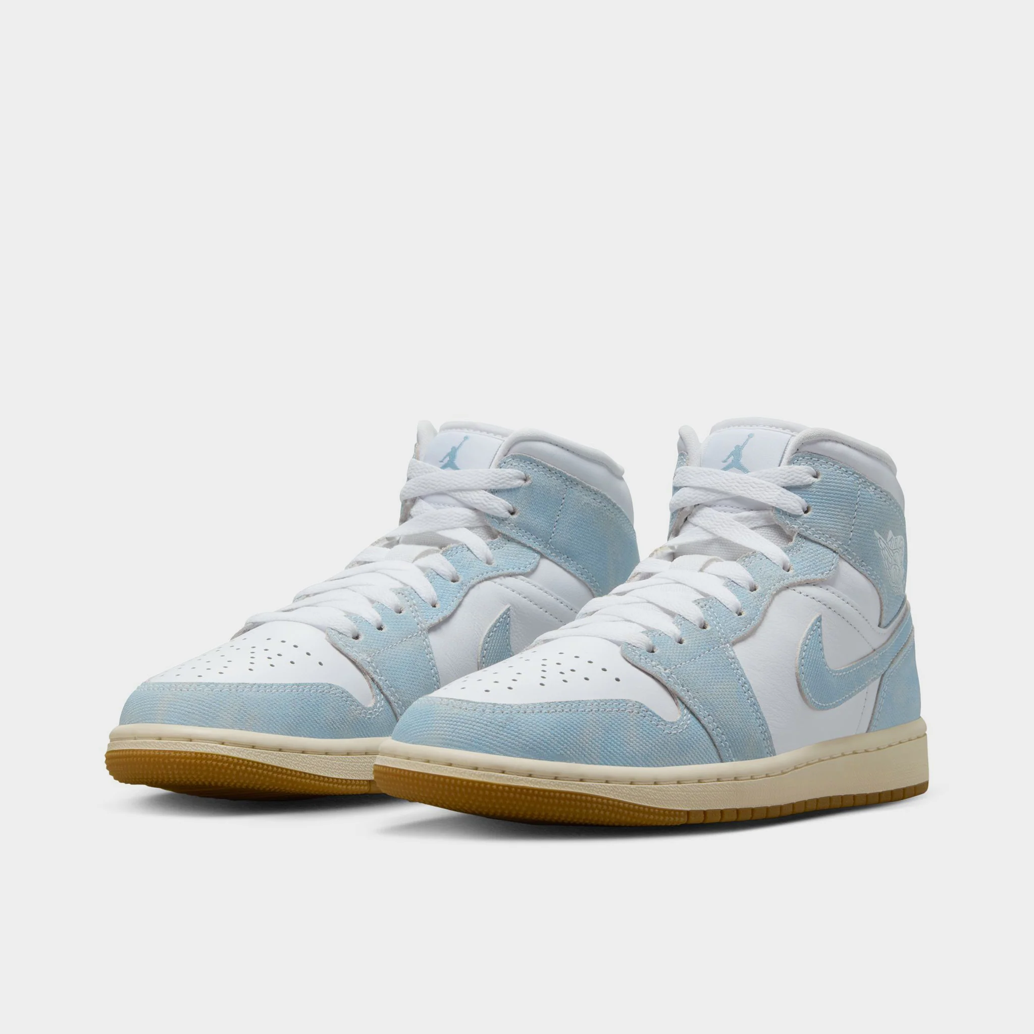 Jordan Women's 1 Mid SE White / Worn Blue - Sail - Image 2