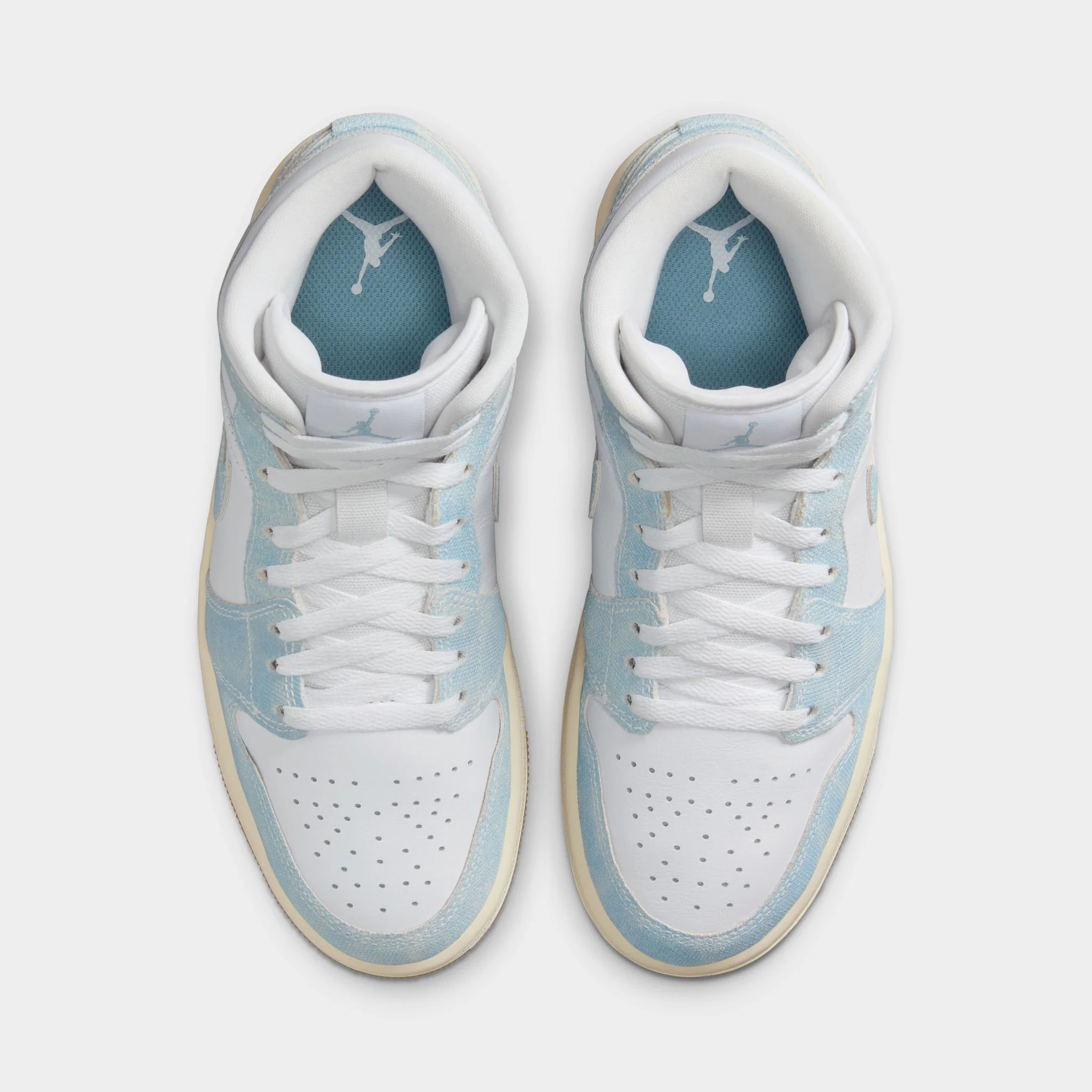 Jordan Women's 1 Mid SE White / Worn Blue - Sail - Image 5