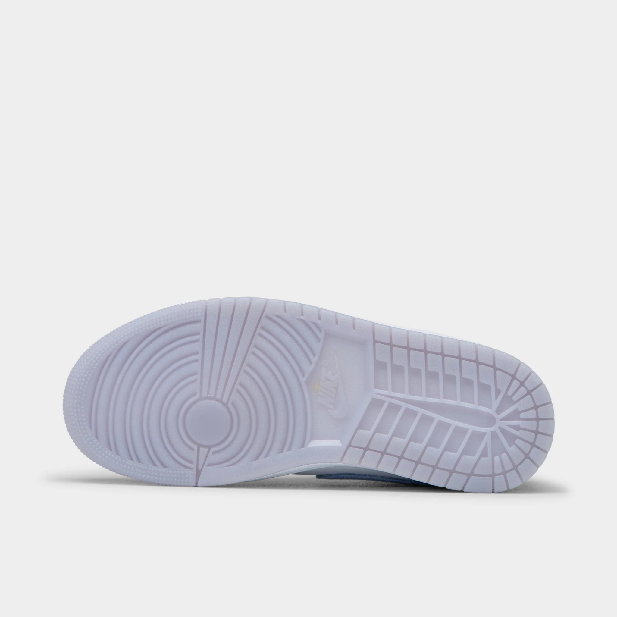 Jordan Women's 1 Mid White / Aluminum - Wolf Grey - Image 2