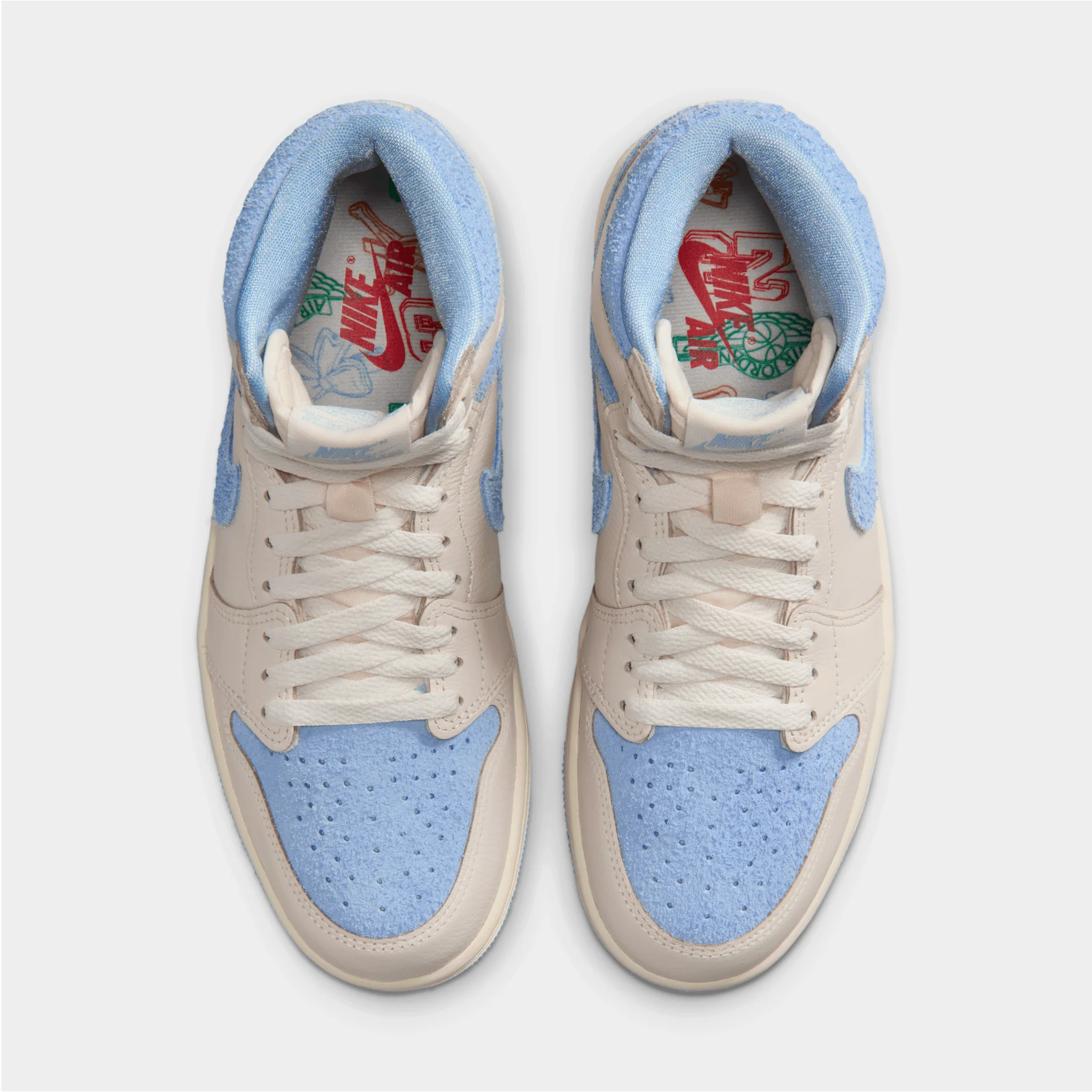 Jordan Women's 1 Retro High OG Pale Ivory / Psychic Blue - Coconut Milk - Image 6