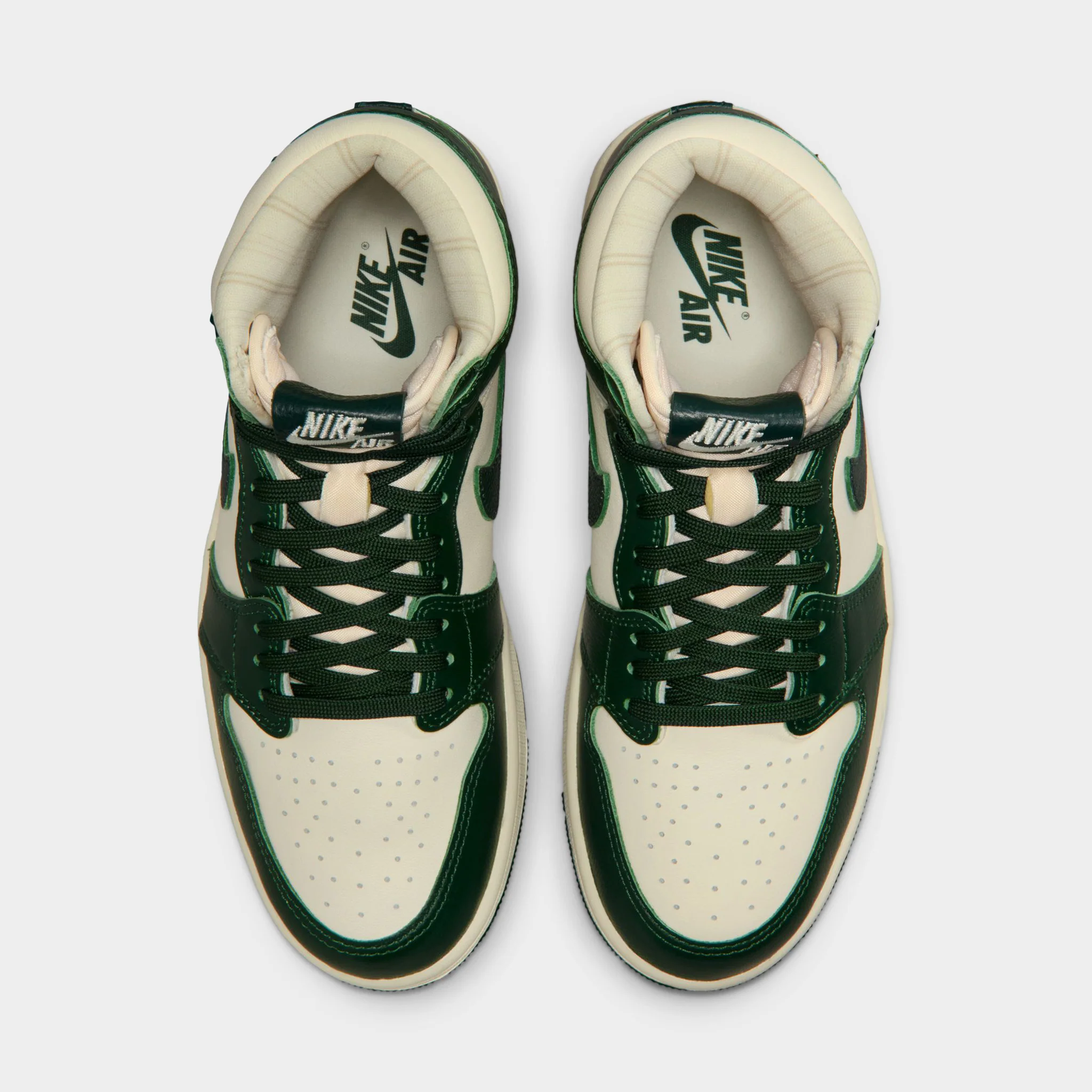 Jordan Women's 1 Retro High OG Pale Ivory / Pro Green - Fir - Image 5