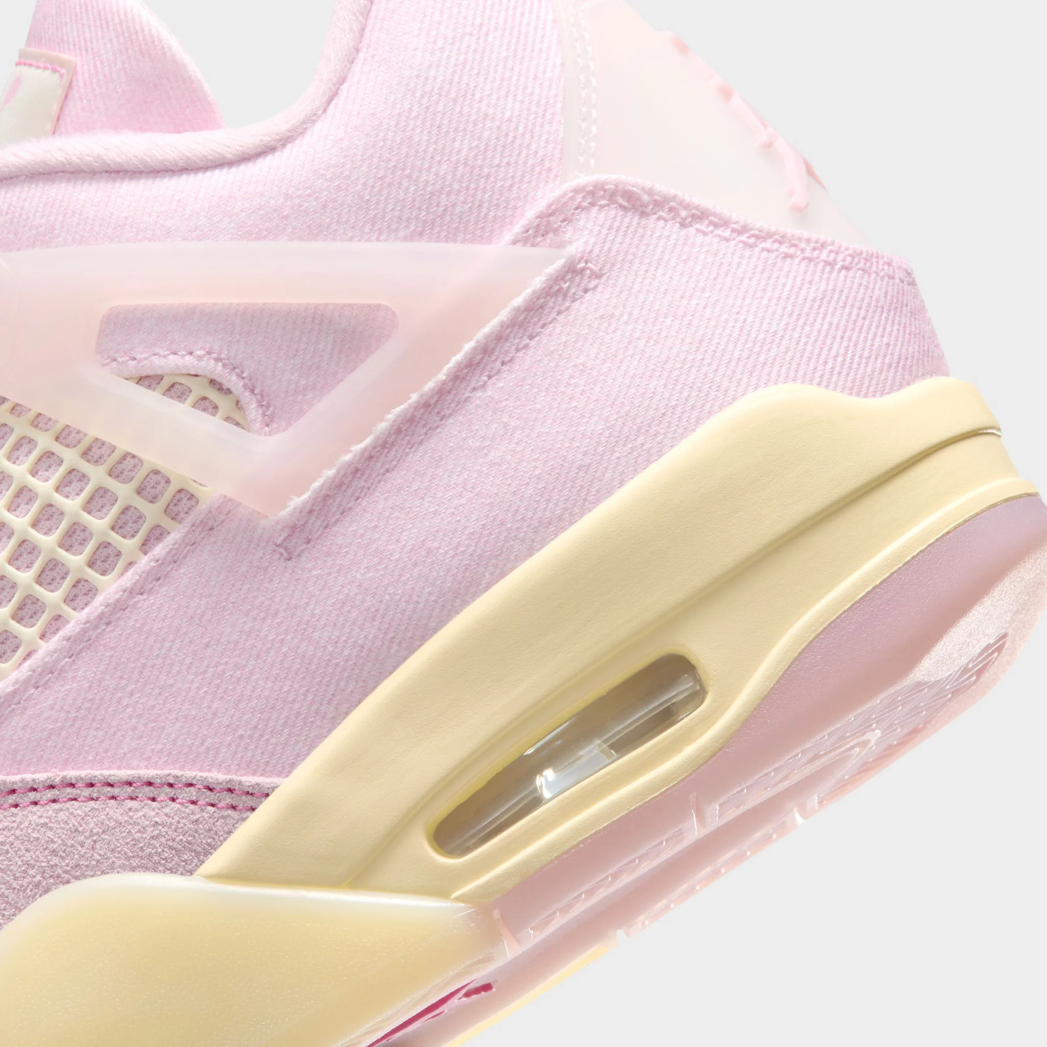 Jordan Women's 4 Retro Pearl Pink / Iced Carmine - Coconut - Image 3