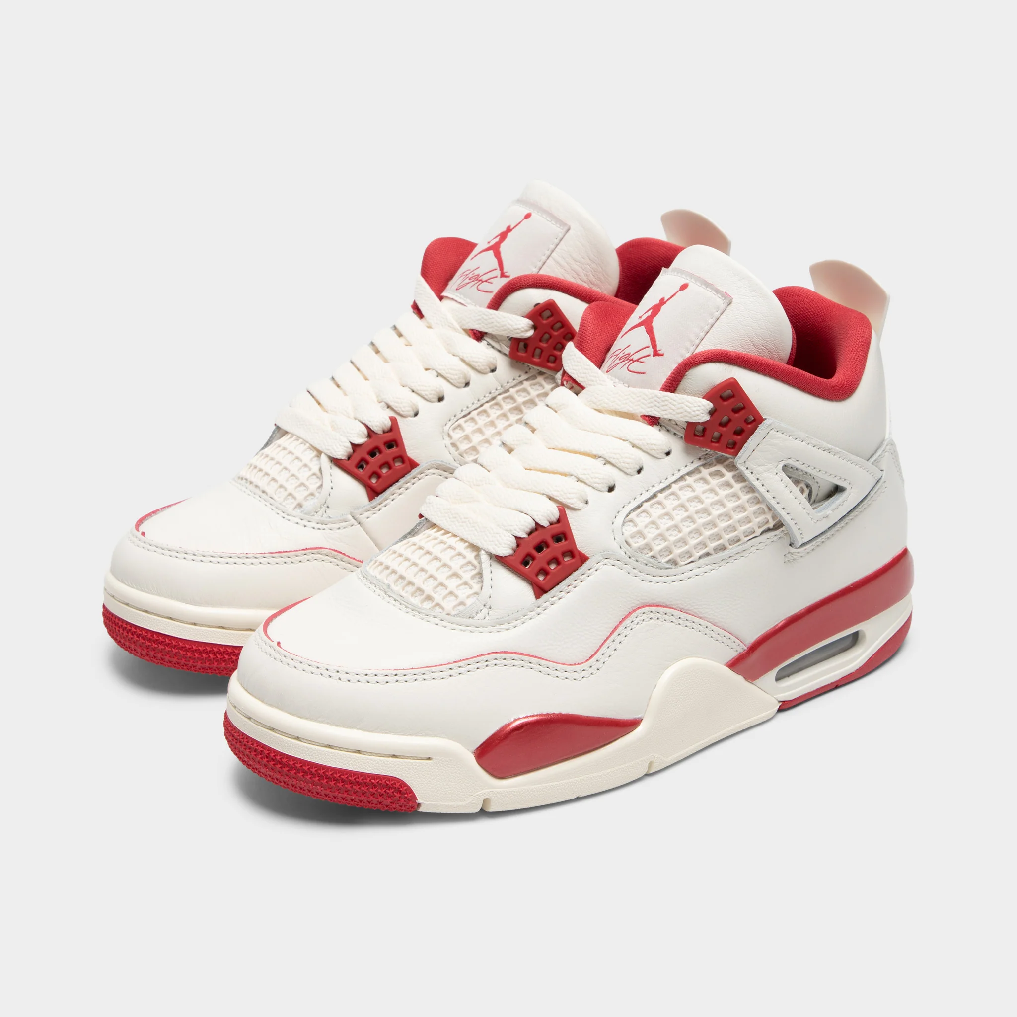 Jordan Women's 4 Retro Pale Ivory / Sierra Red - Tough Red - Image 2