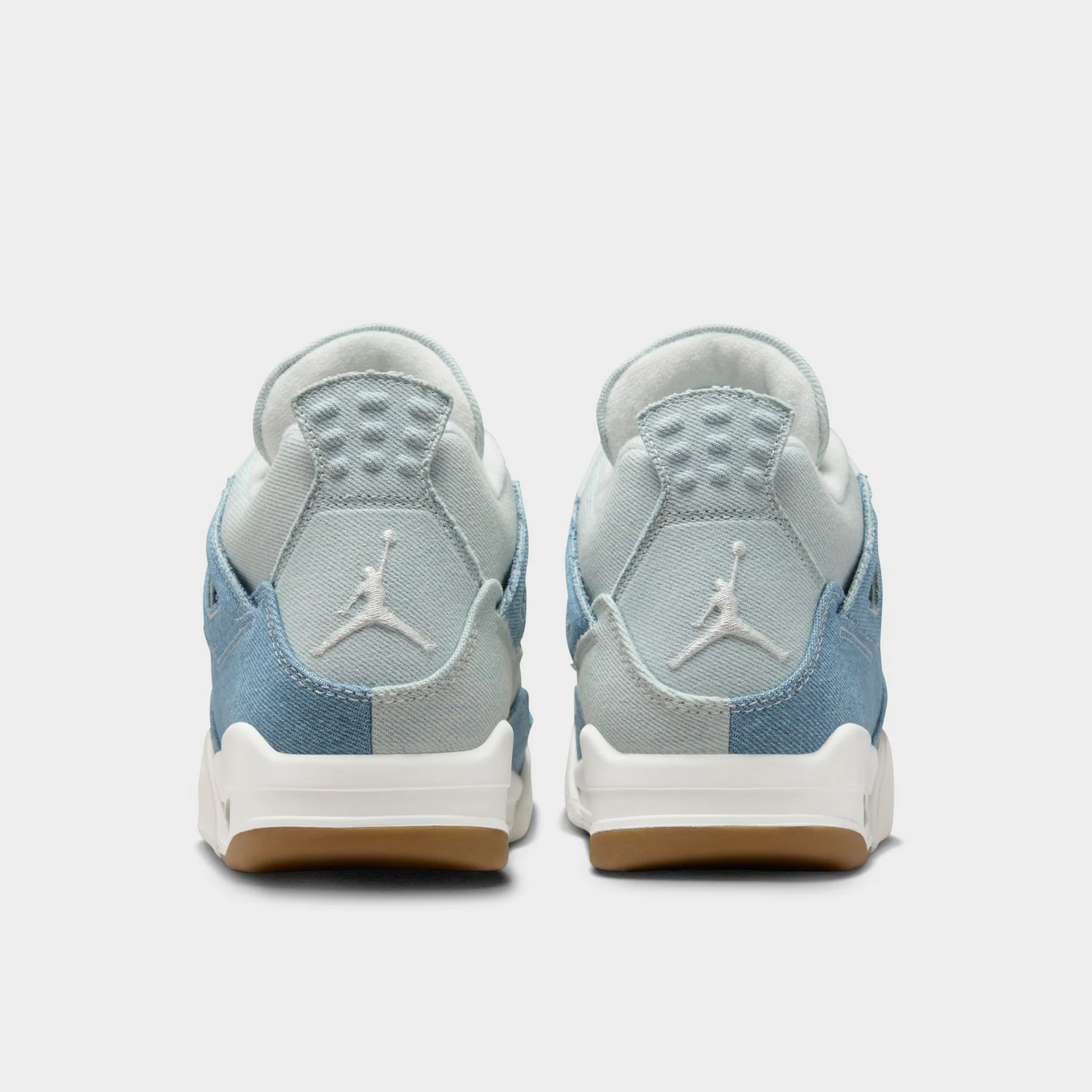 Jordan Women's 4 Retro Sail / Gum Light Brown - Worn Denim - Image 4