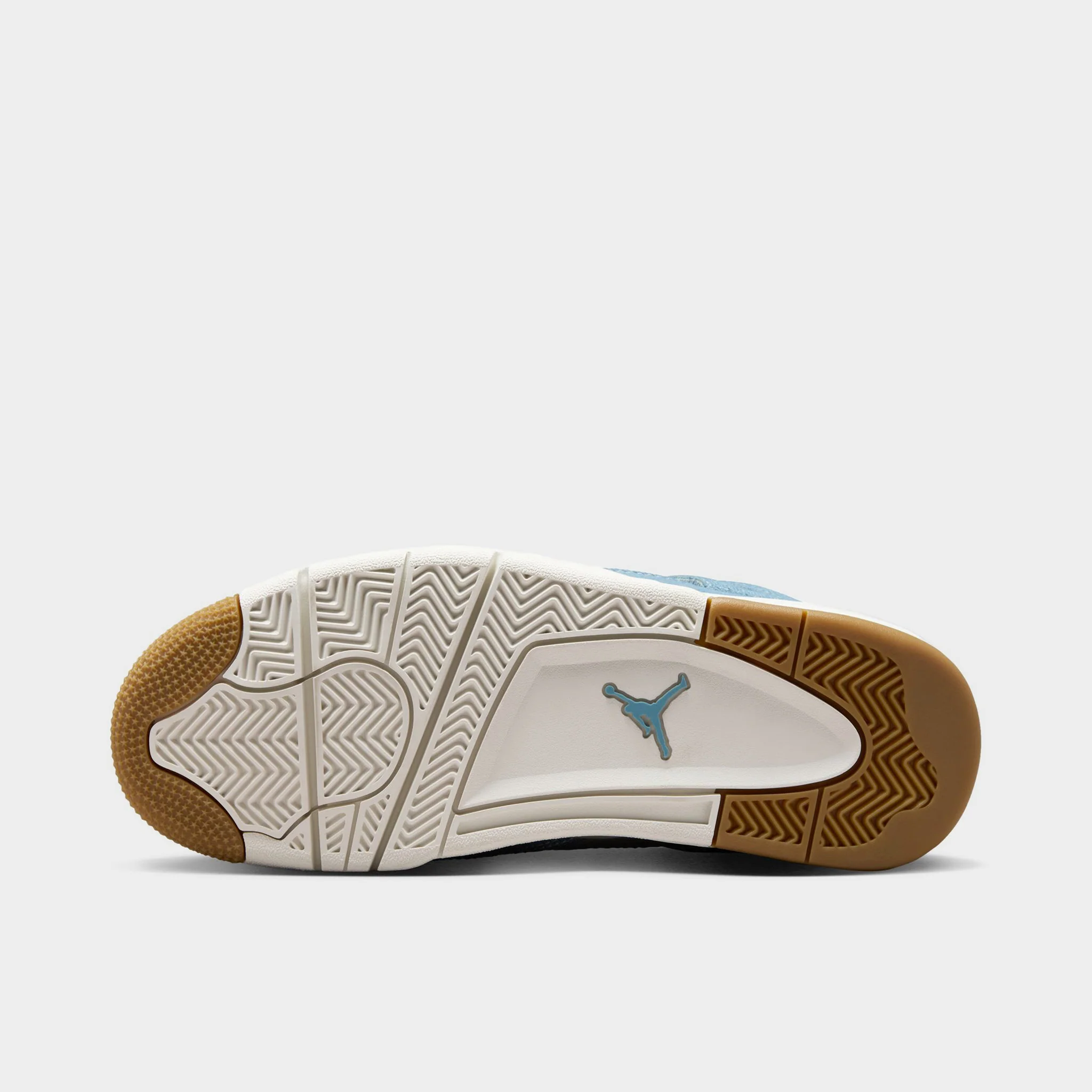 Jordan Women's 4 Retro Sail / Gum Light Brown - Worn Denim - Image 6