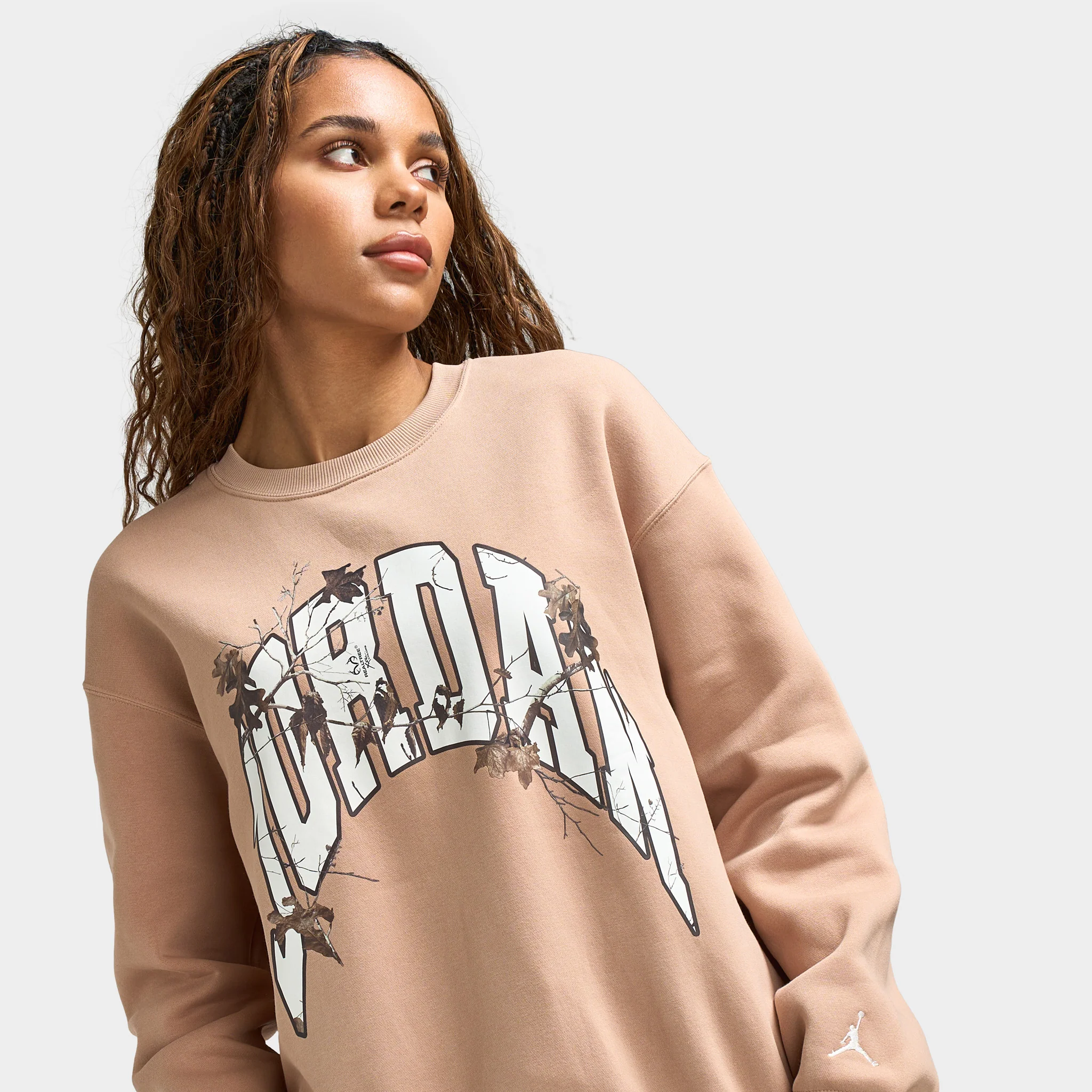Jordan Women's Brooklyn Fleece Crew Hemp / Sail - Image 3