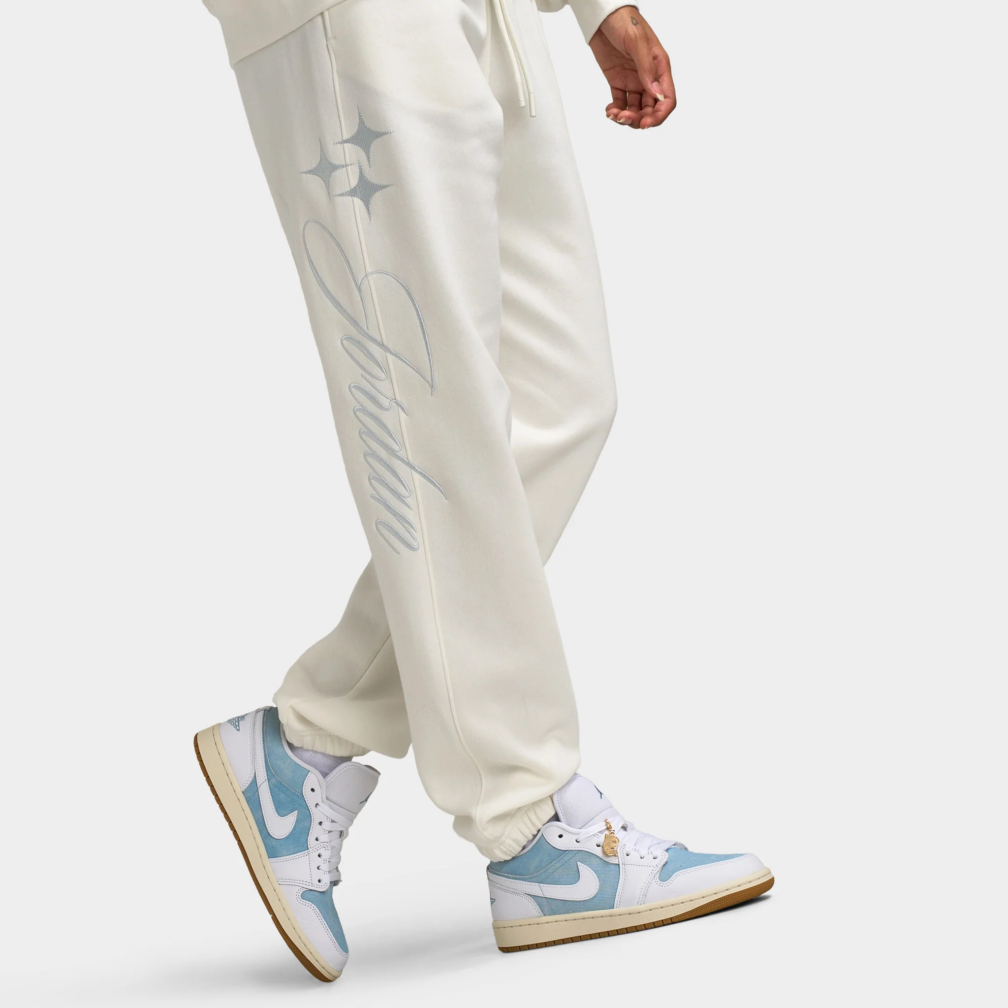 Jordan Women's Brooklyn Fleece Pants / Sail - Image 3
