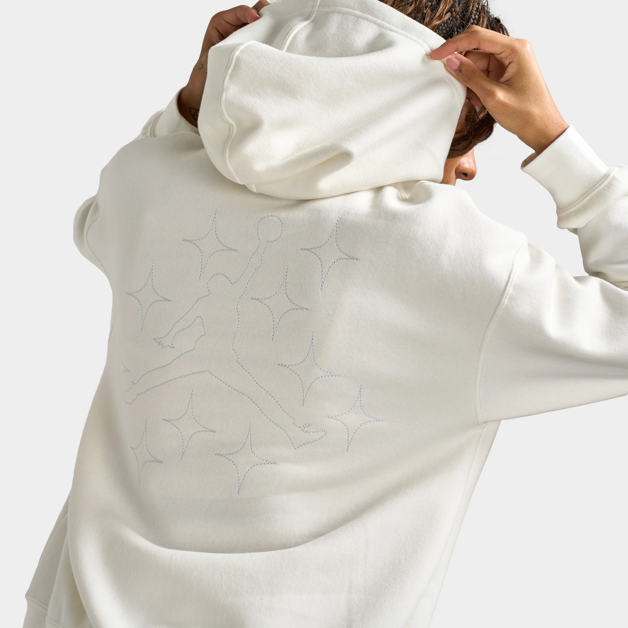 Jordan Women's Brooklyn fleece Pullover Hoodie / Sail - Image 3