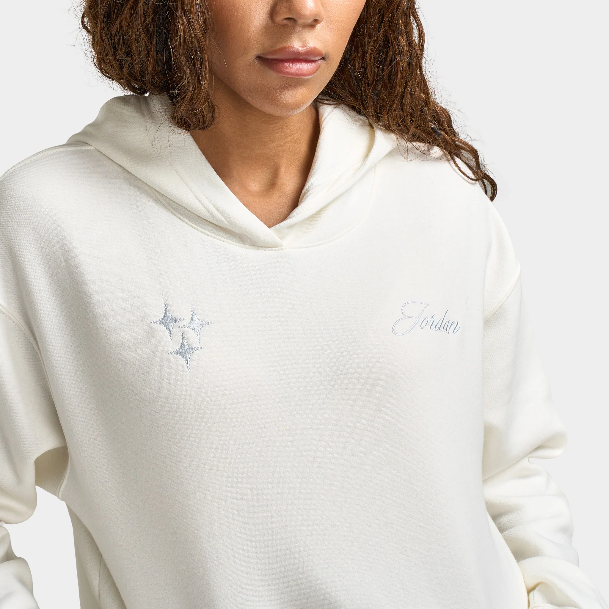 Jordan Women's Brooklyn fleece Pullover Hoodie / Sail - Image 4
