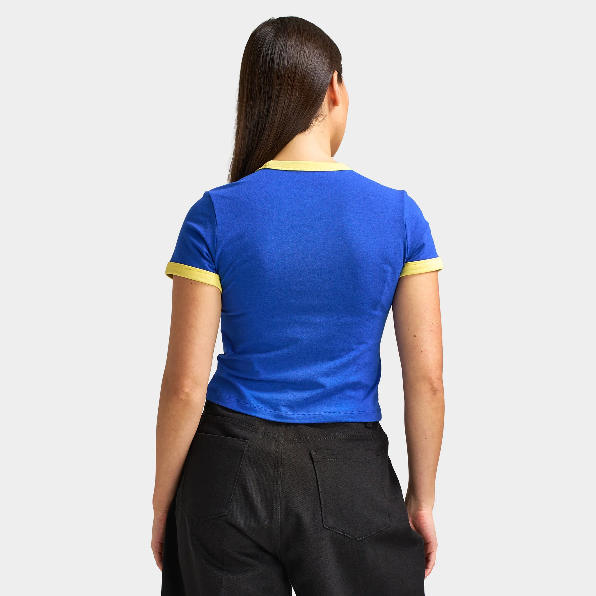 Jordan Women's Retro Girlfriend Crew P6 Old Royal / Yellow Pulse - Image 2