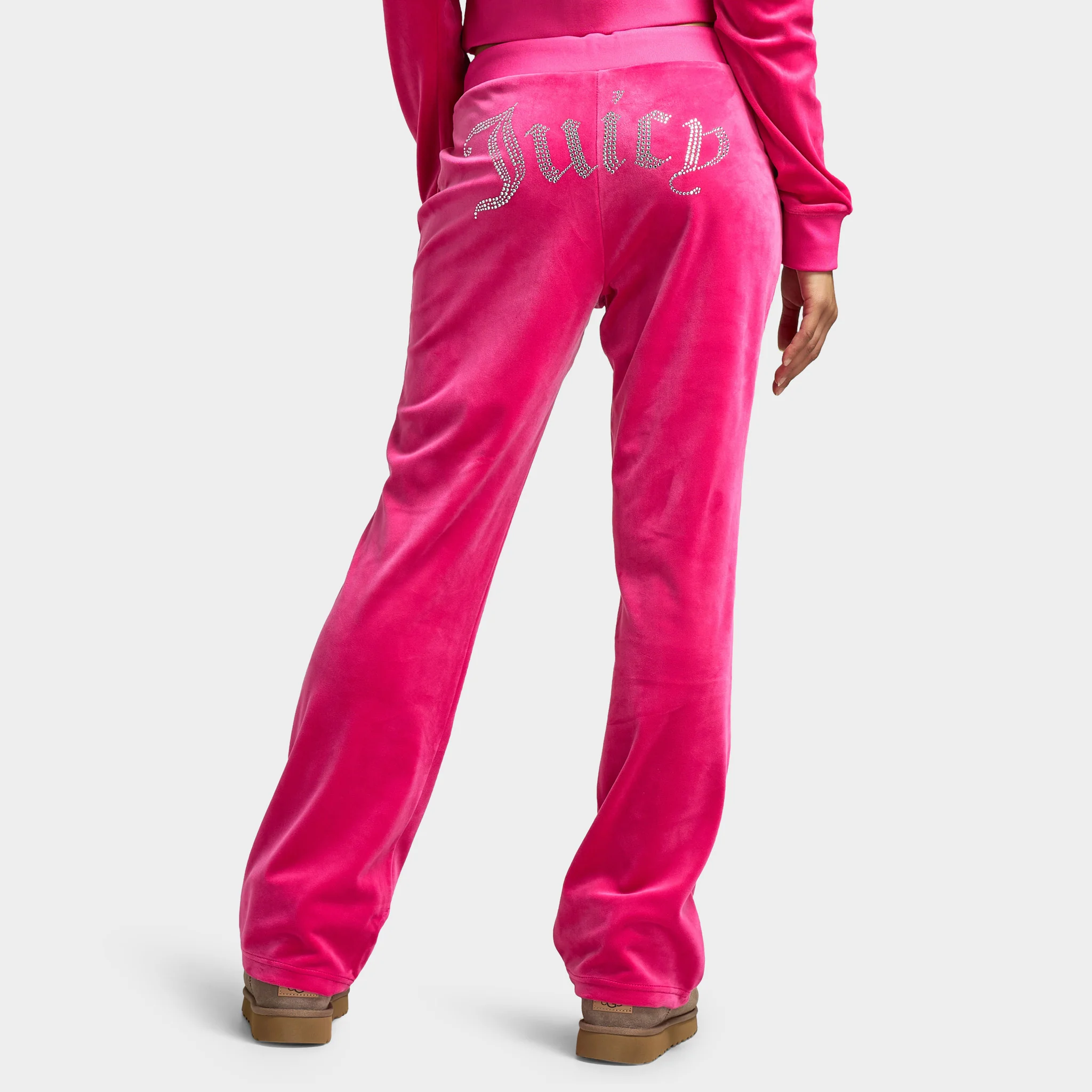 Juicy Couture OG Big Bling Velour Track Pants / Free Love - Image 2