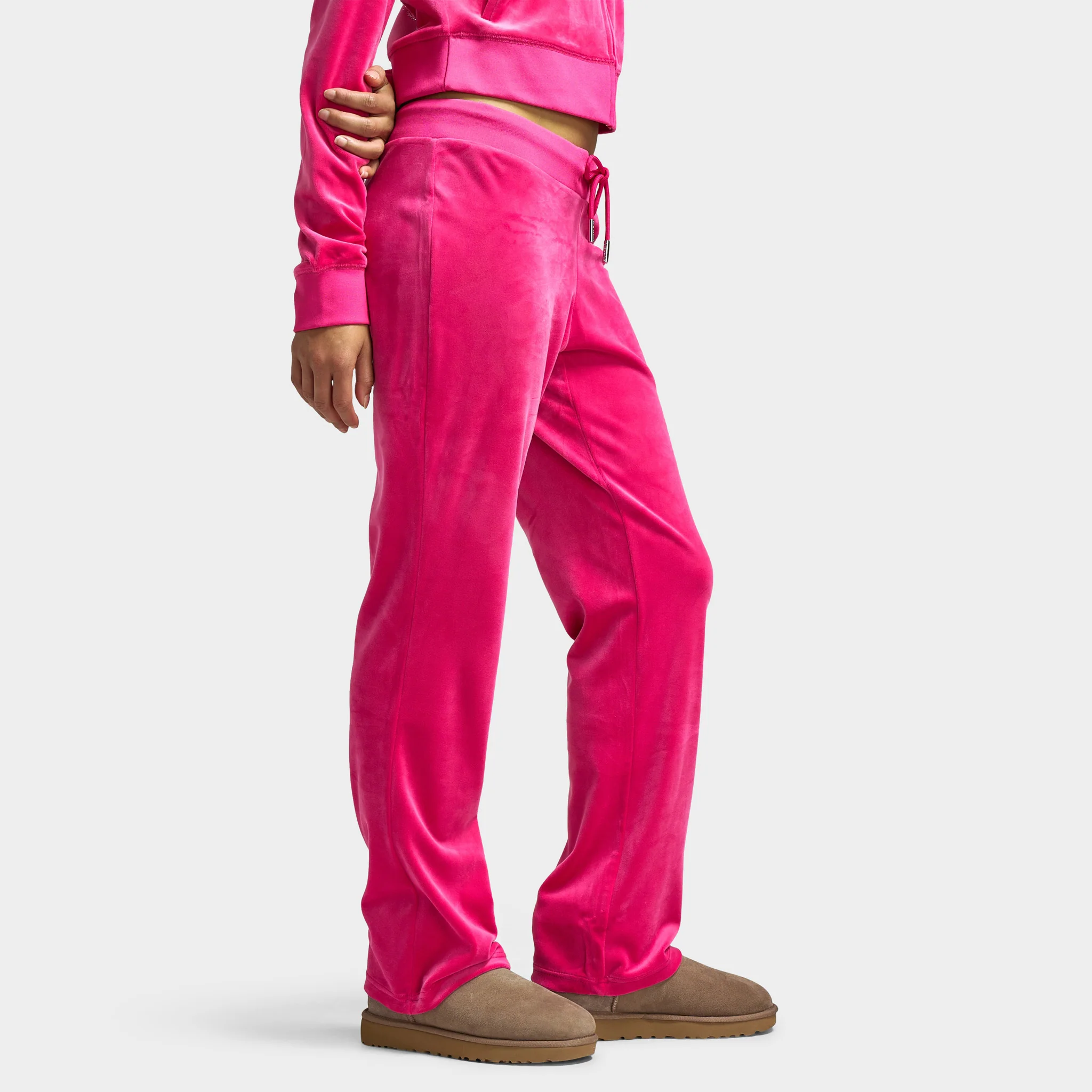 Juicy Couture OG Big Bling Velour Track Pants / Free Love - Image 4