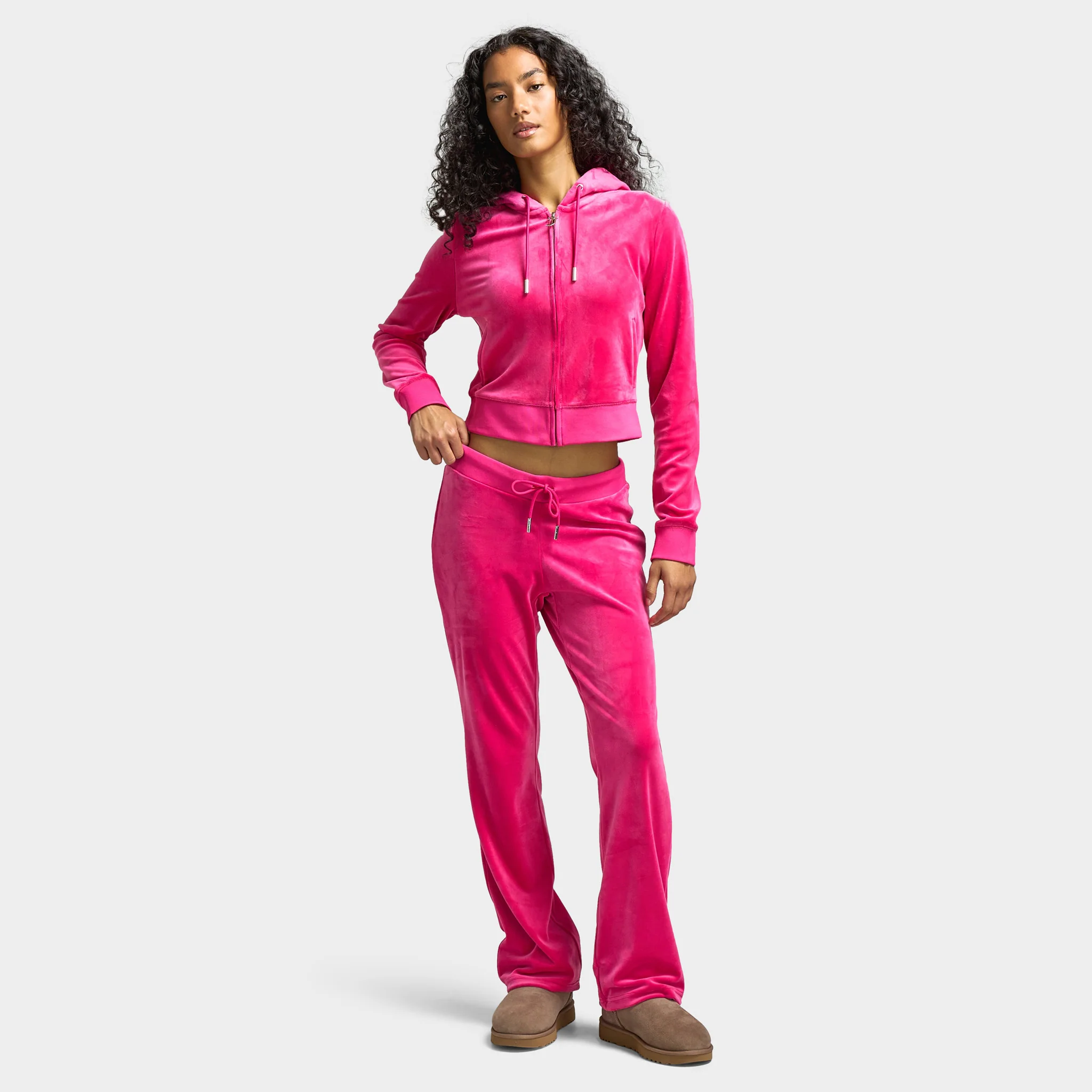 Juicy Couture OG Big Bling Velour Track Pants / Free Love - Image 6