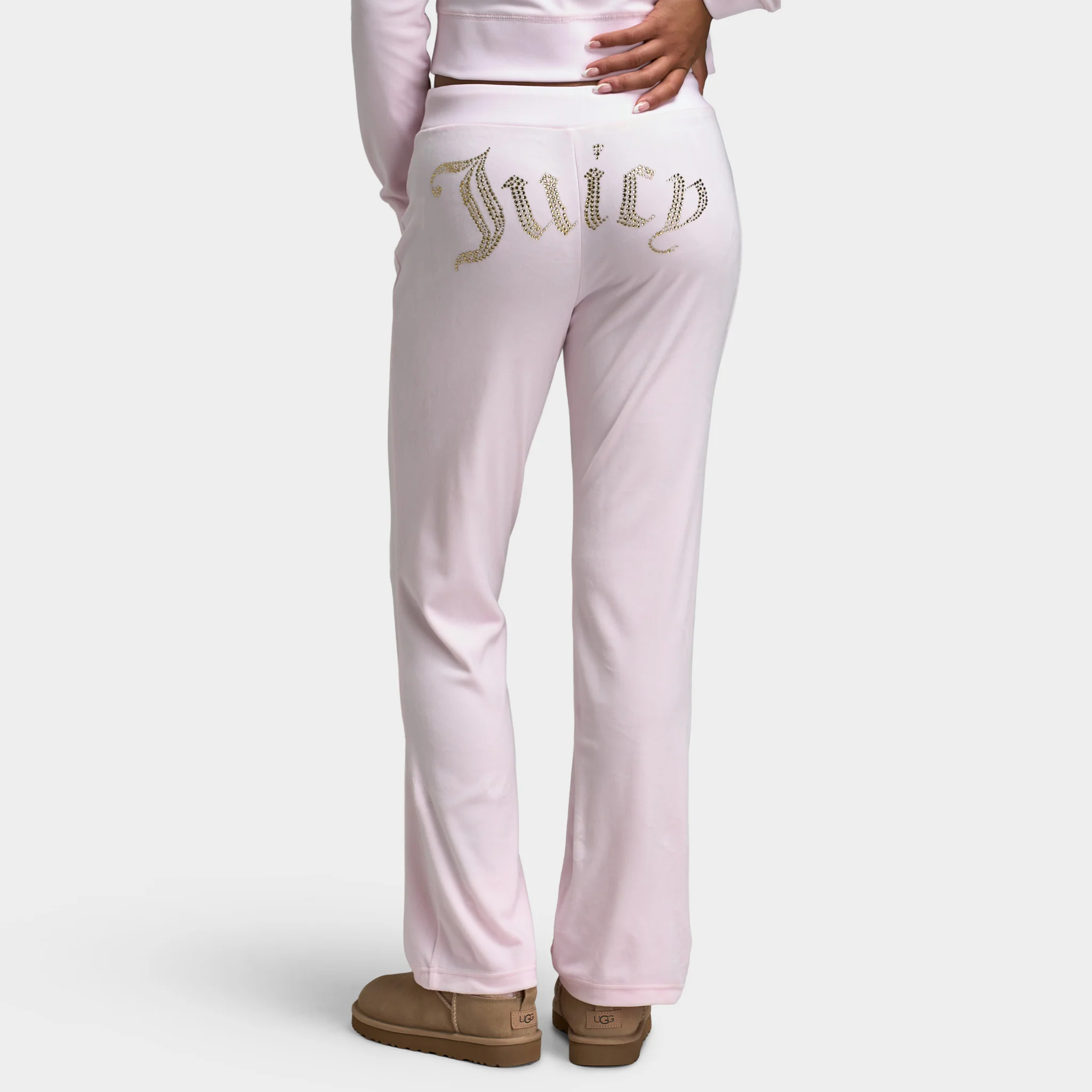 Juicy Couture OG Big Bling Velour Track Pants / Soft Glow - Image 2