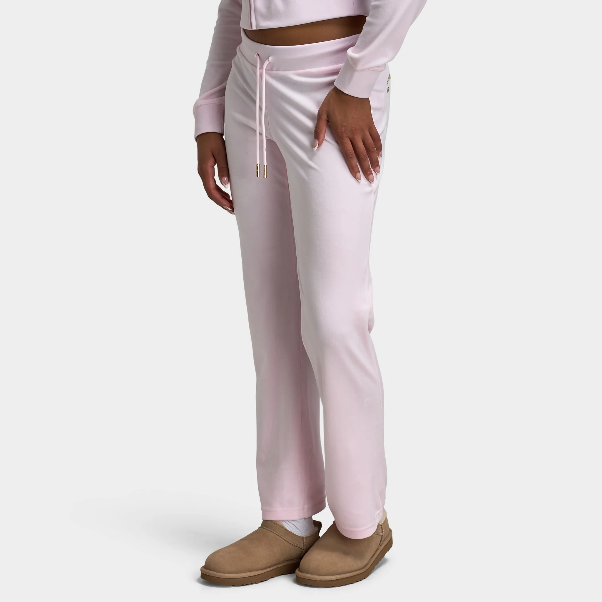 Juicy Couture OG Big Bling Velour Track Pants / Soft Glow - Image 3