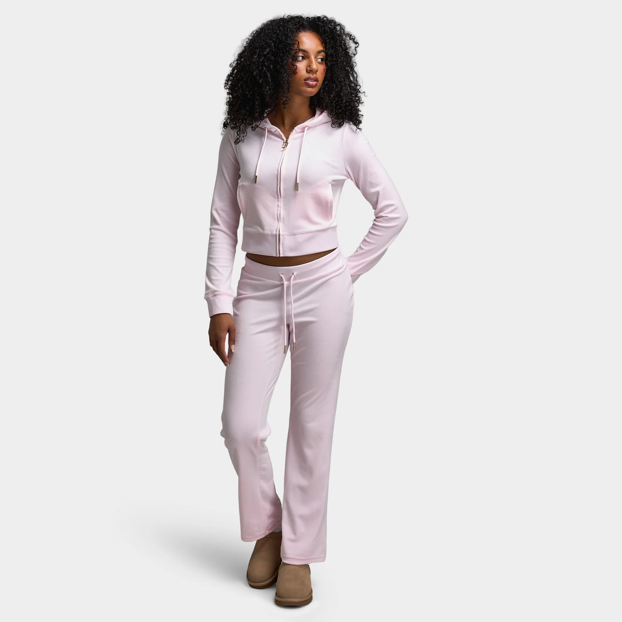 Juicy Couture OG Big Bling Velour Track Pants / Soft Glow - Image 6