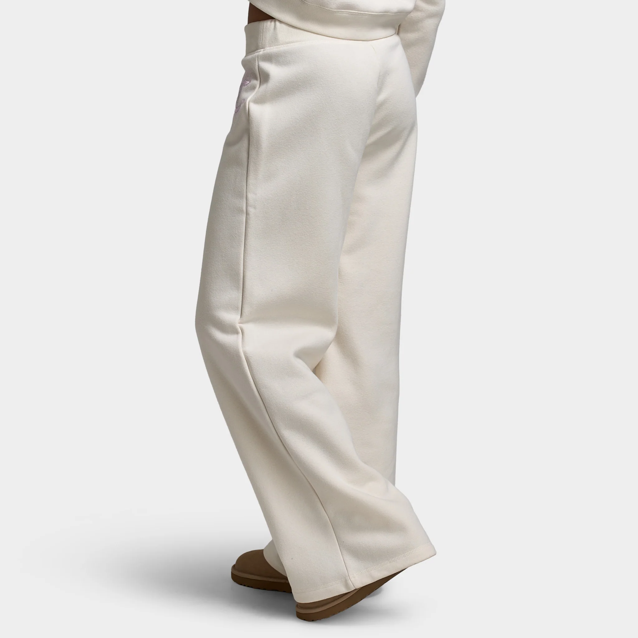 Juicy Couture Wide Leg Track Pant With Script Hotfix Cloud / Cherry Blossom - Image 2
