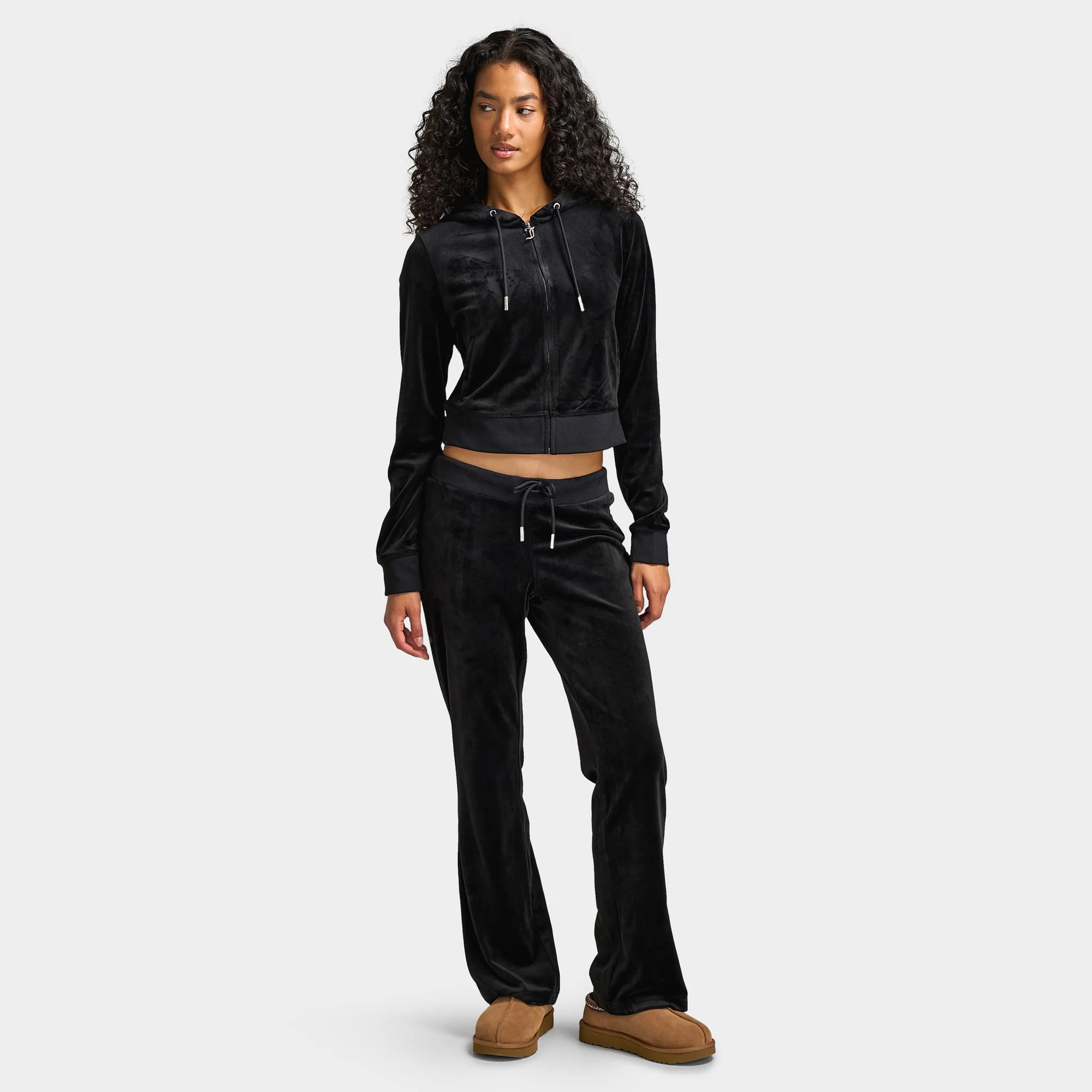 Juicy Couture Women's OG Big Bling Full Zip Hoodie / Liquorice - Image 6