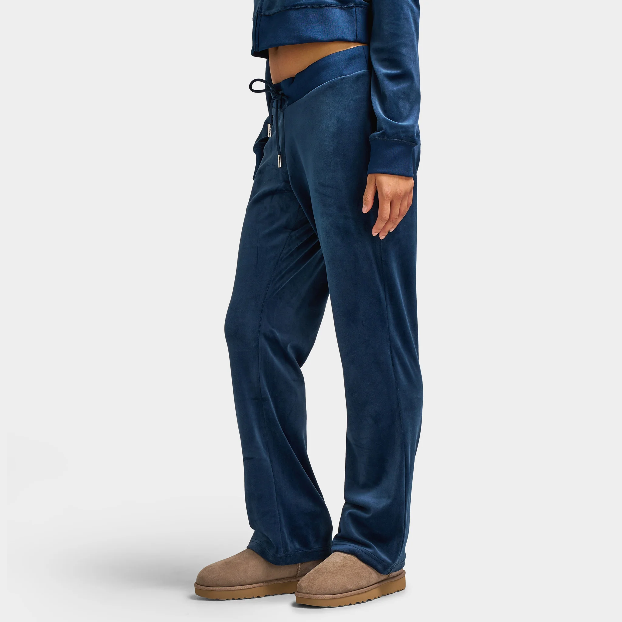 Juicy Couture Women's OG Big Bling Velour Track Pants / Regal Blue - Image 3
