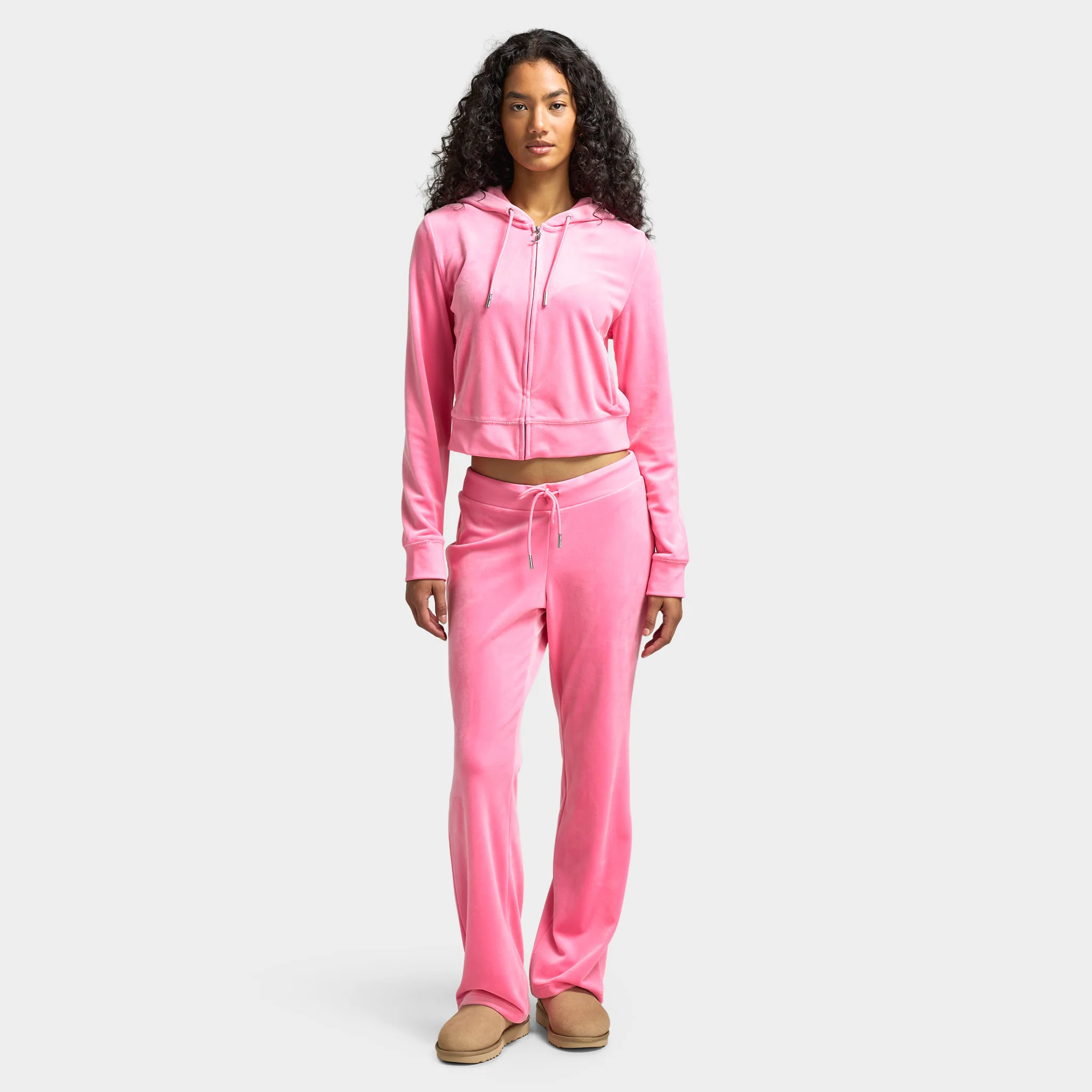 Juicy Couture Women's OG Big Bling Full Zip Hoodie / Hot Hot Pink - Image 6