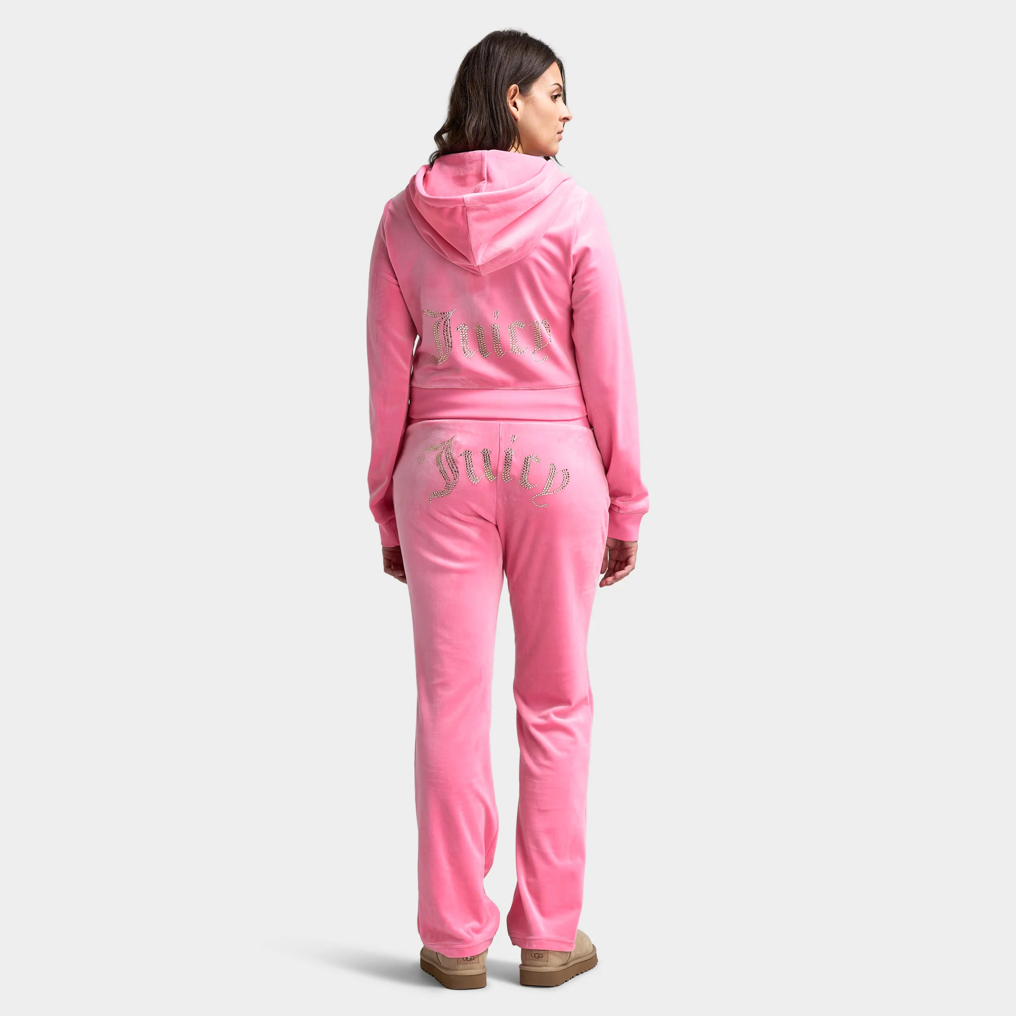 Juicy Couture Women's OG Bling Track Jacket Hot Hot / Gold Hotfix - Image 2