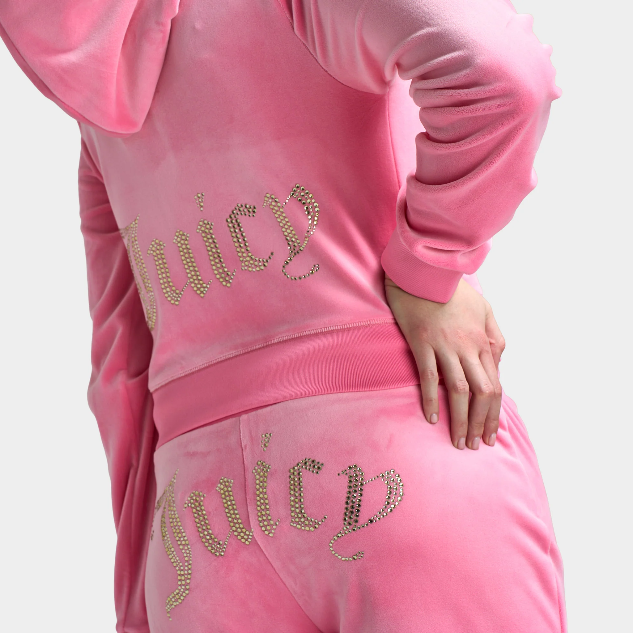 Juicy Couture Women's OG Bling Track Jacket Hot Hot / Gold Hotfix - Image 3