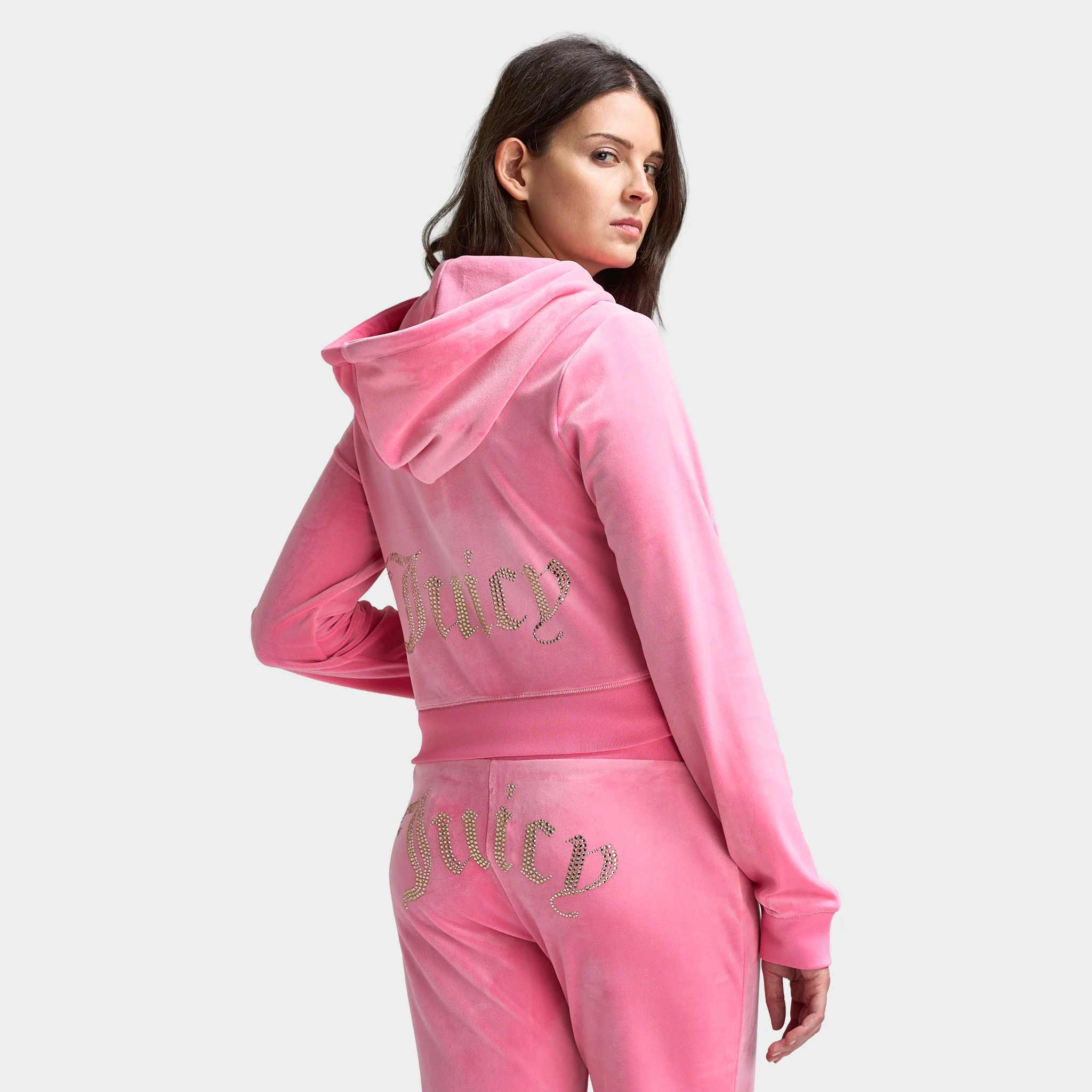 Juicy Couture Women's OG Bling Track Jacket Hot Hot / Gold Hotfix - Image 5