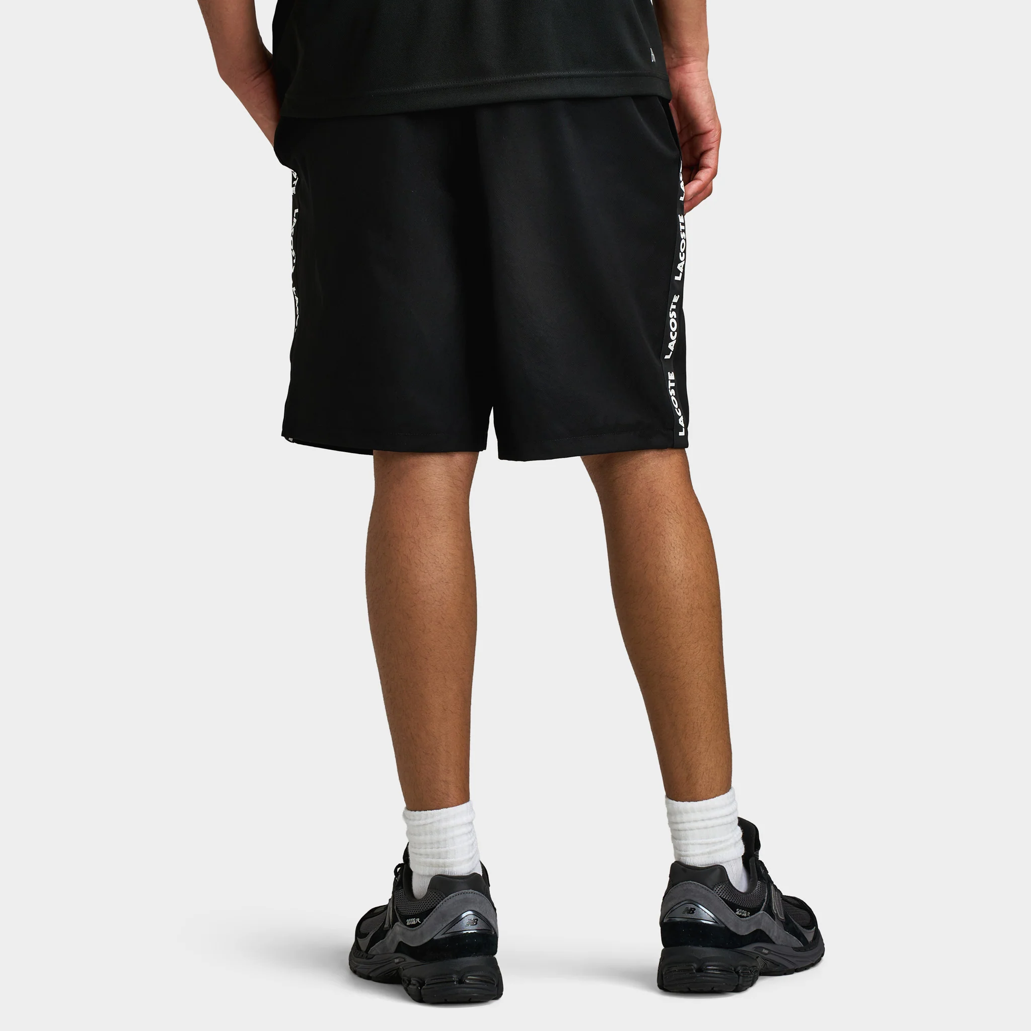 Lacoste Croc Woven Tape Short / Black - Image 4