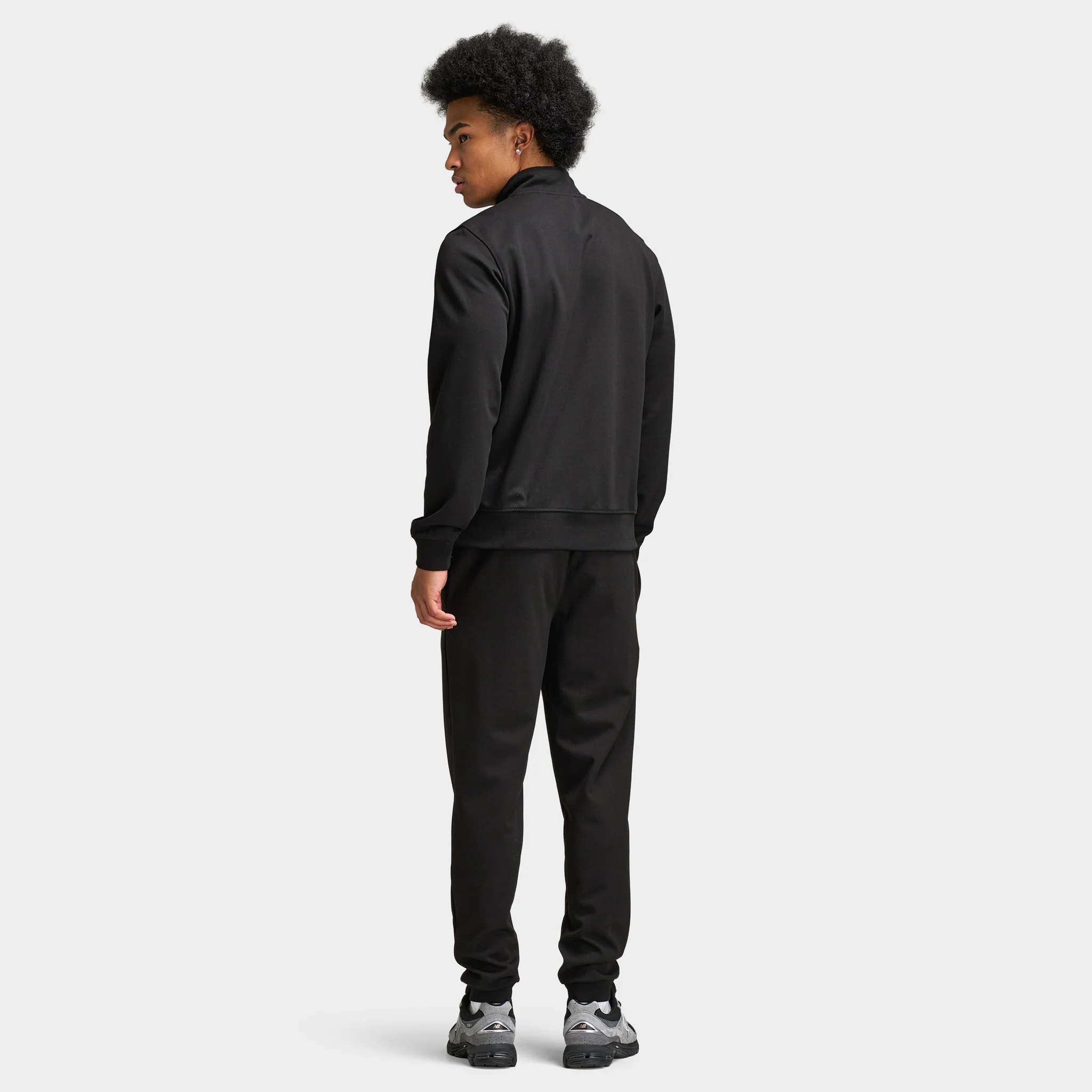 Lacoste Double Knit Half Zip Sweater / Black - Image 3