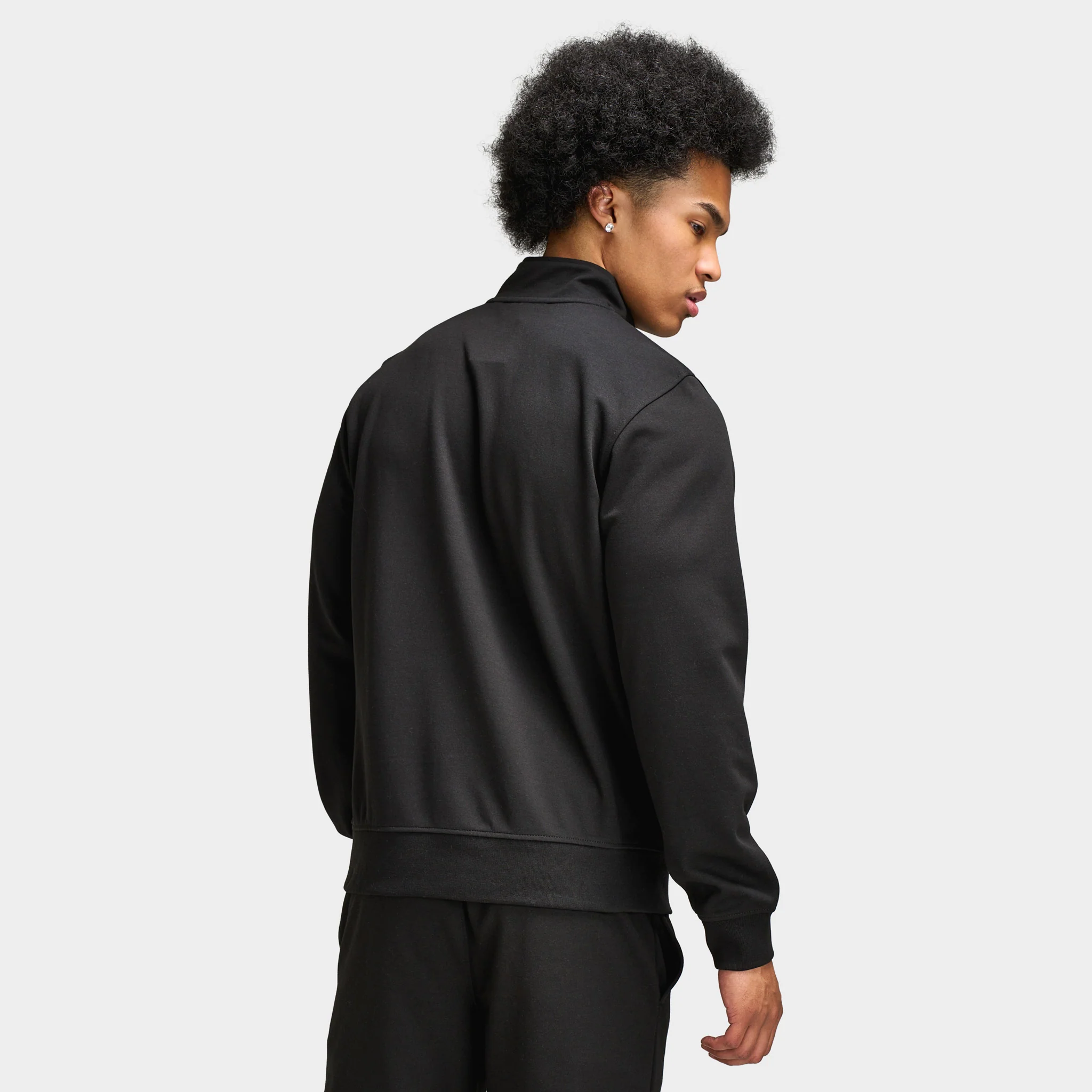 Lacoste Double Knit Half Zip Sweater / Black - Image 6