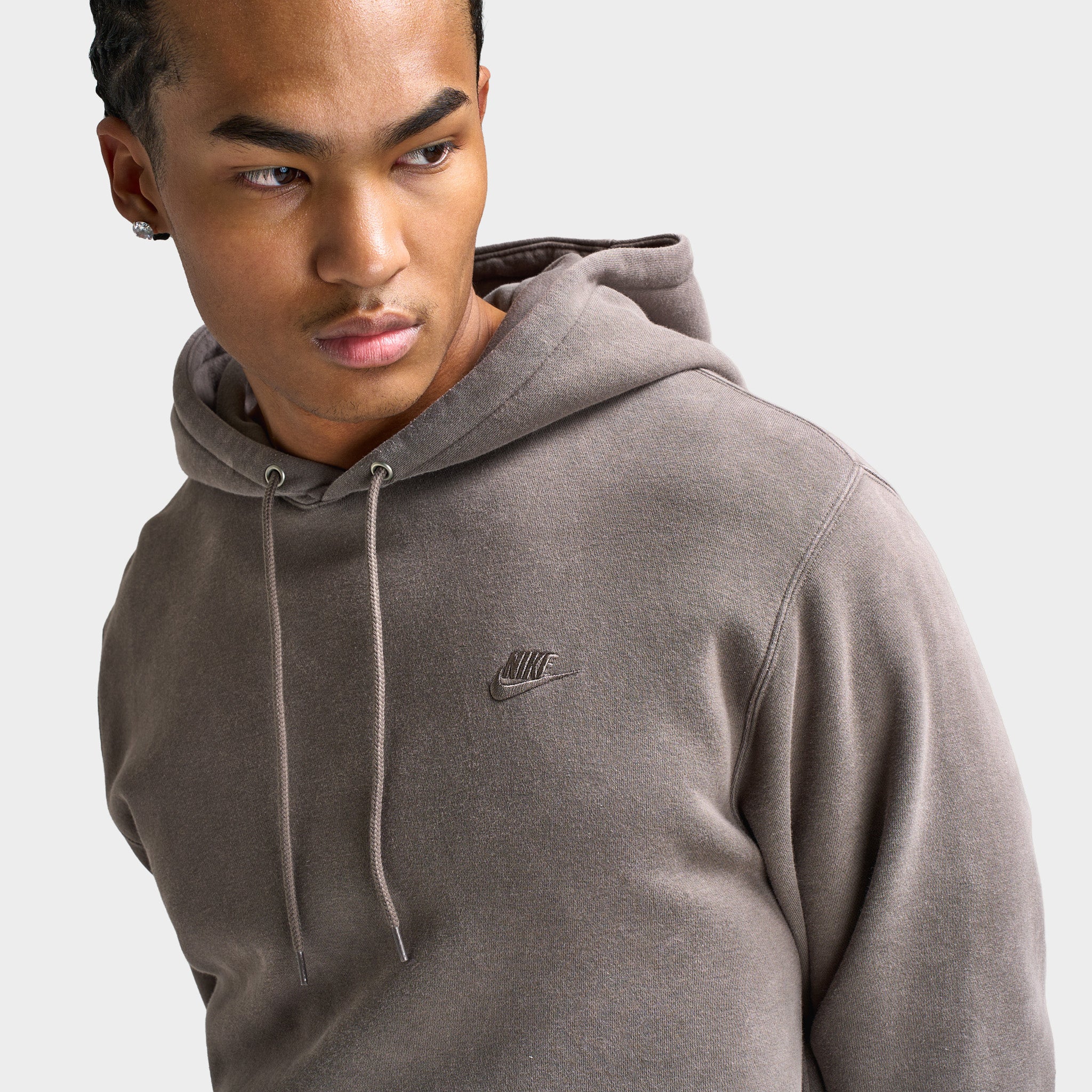 Nike CWash Club Basketball Hoodie / Cave Stone - Image 2