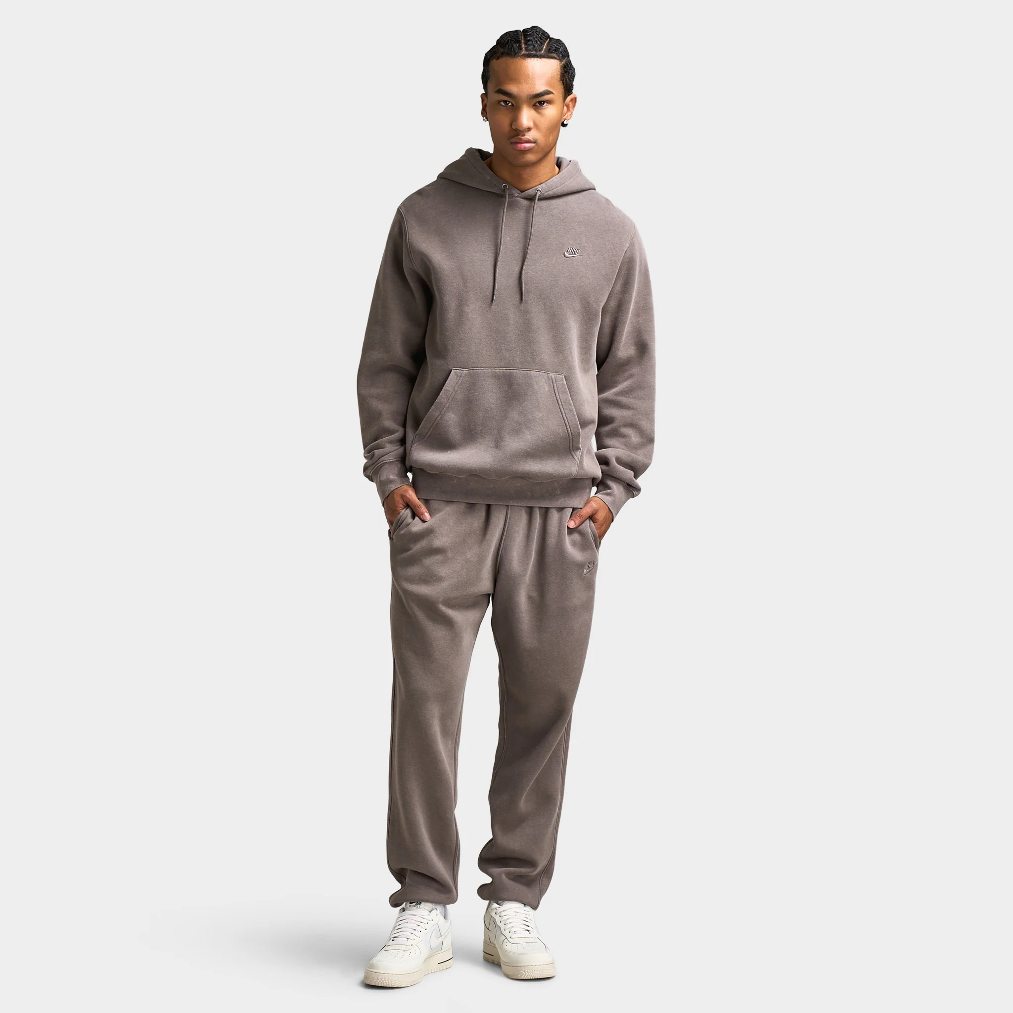 Nike CWash Club Basketball Hoodie / Cave Stone - Image 6
