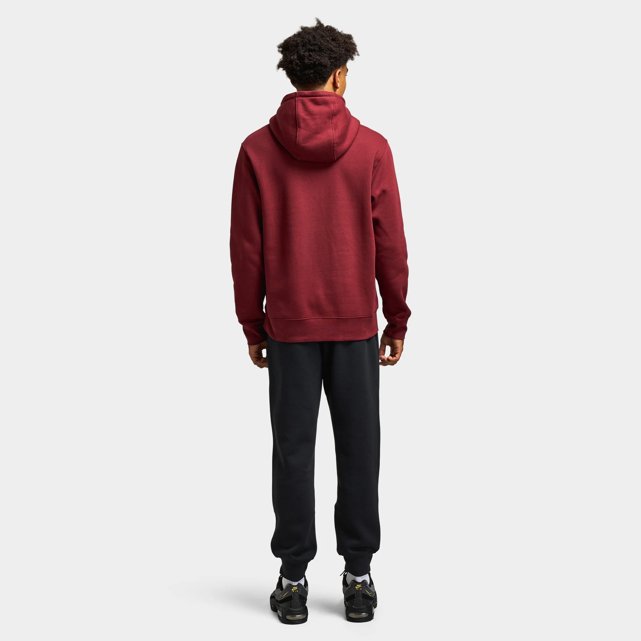 Nike Club Men's Pullover Fleece Hoodie / Red - Image 5