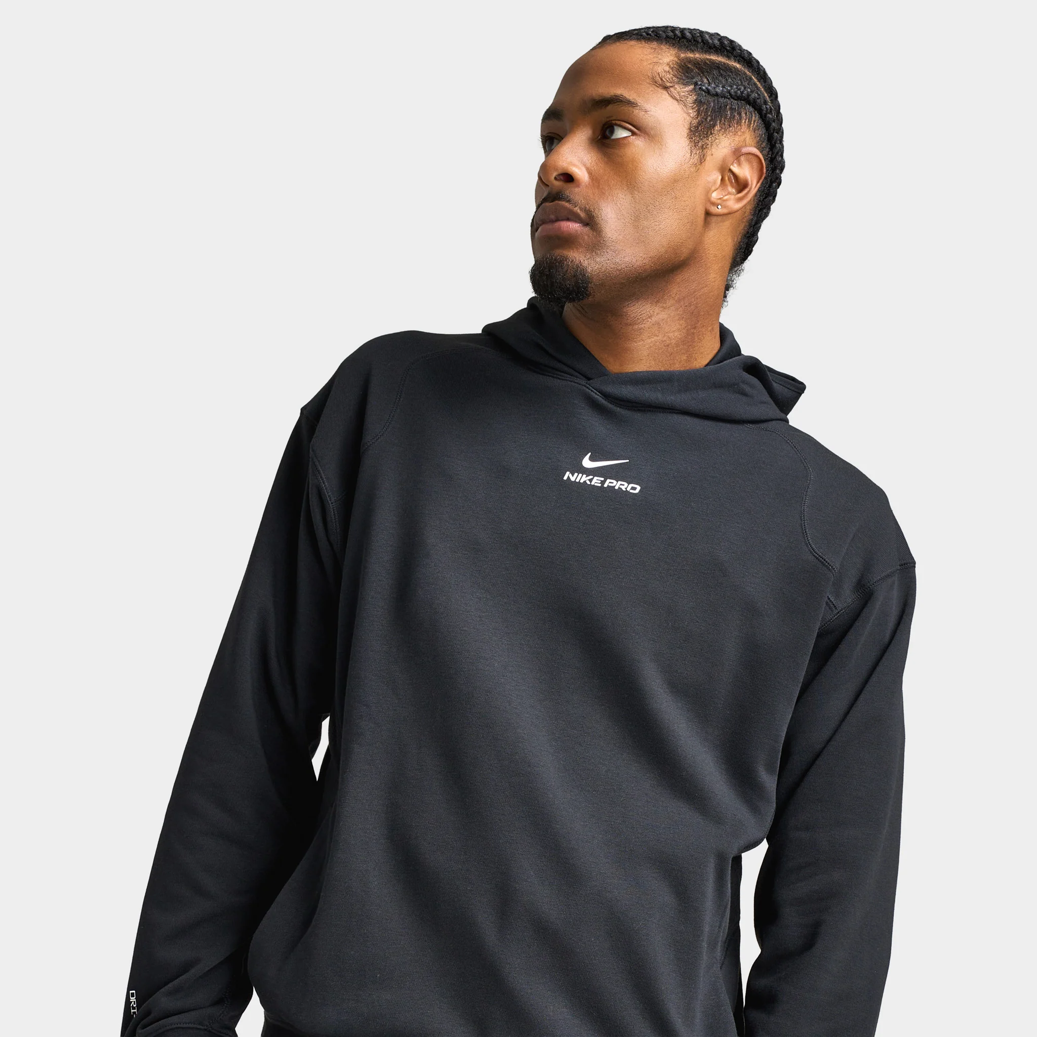 Nike Pro Men's Dri-FIT Mid Layer Training Hoodie / Black - Image 3