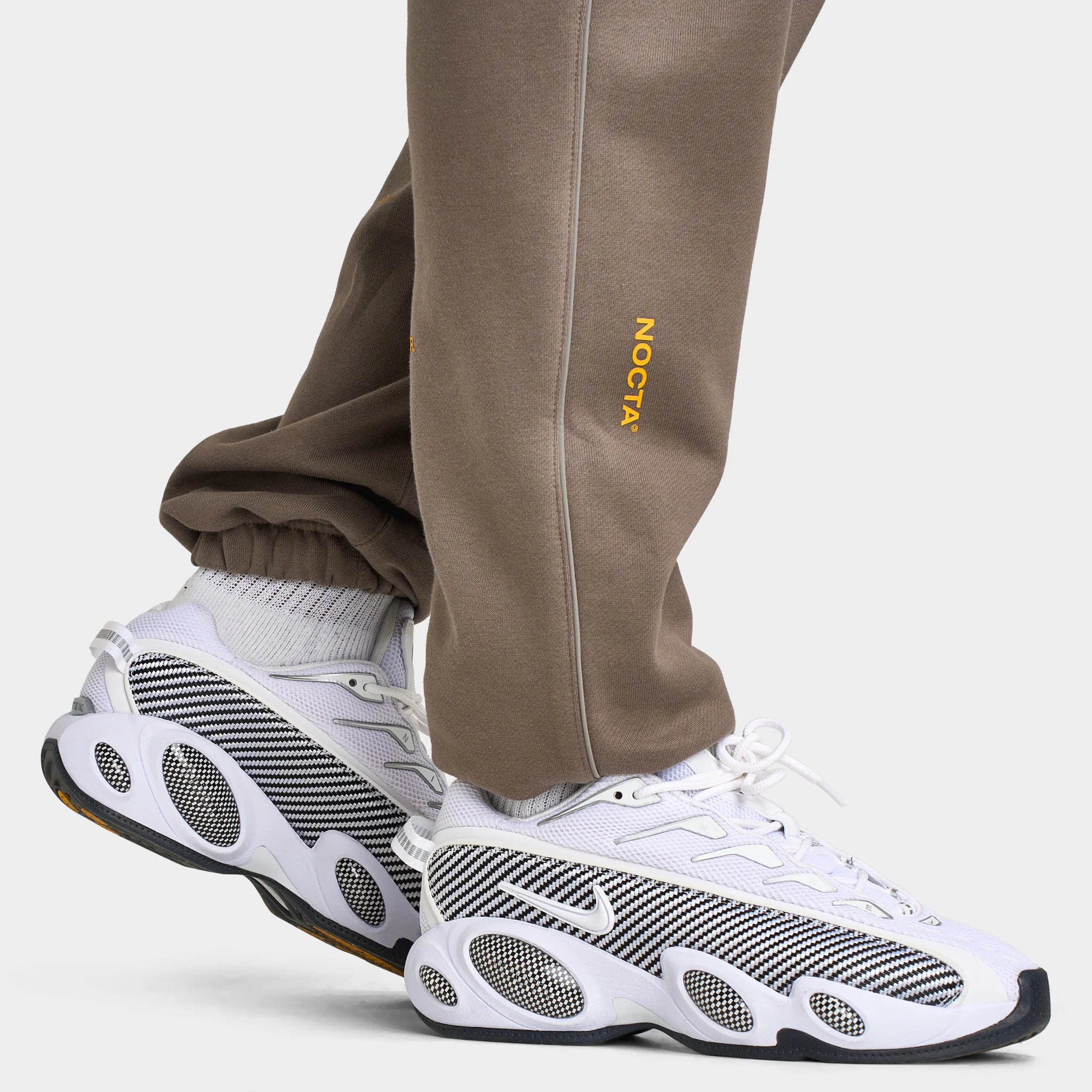 Nike NOCTA Fleece CS Pants Olive Grey / Yellow Ochre - Image 5