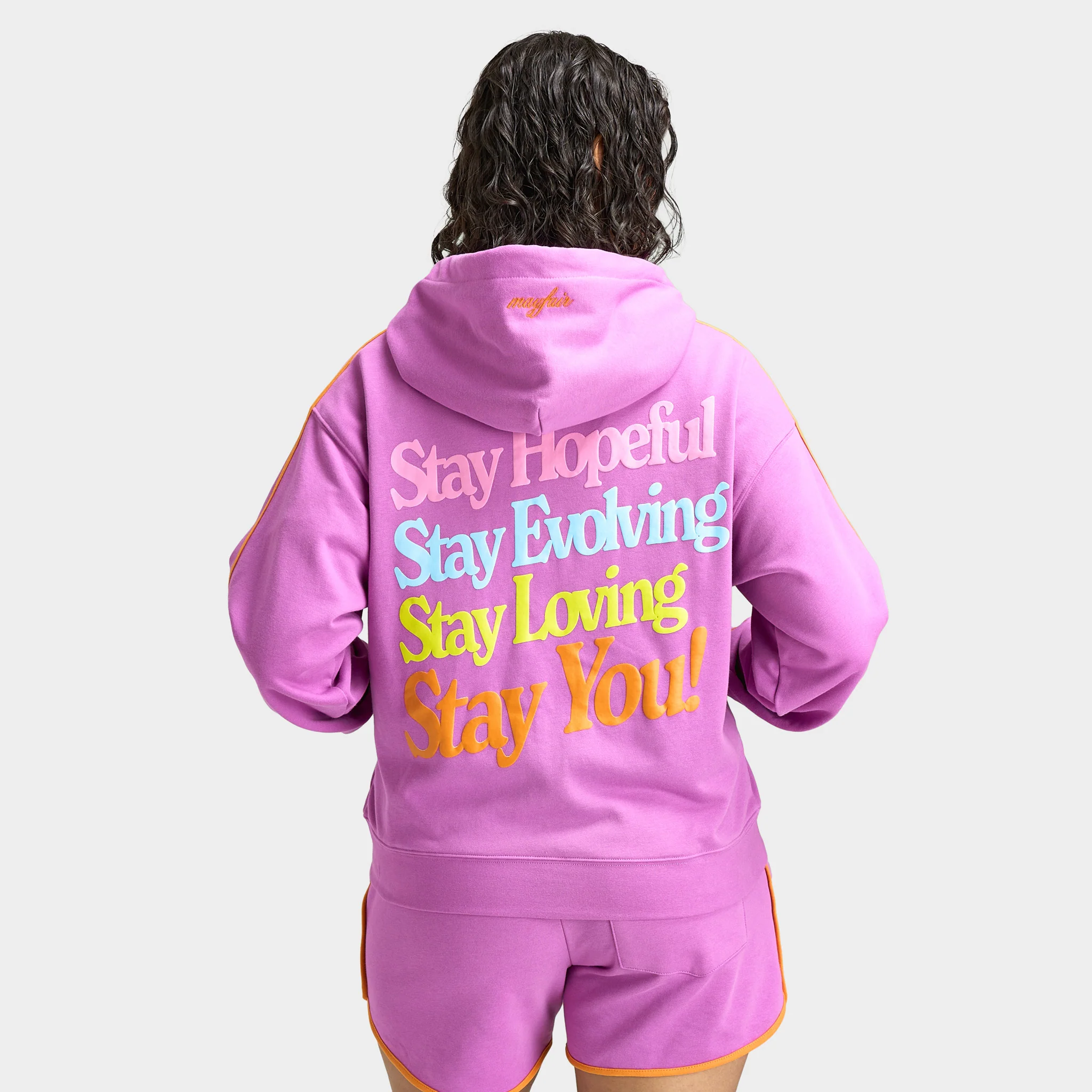 Mayfair Women's Stay You Full Zip Hoodie / Pink - Image 2