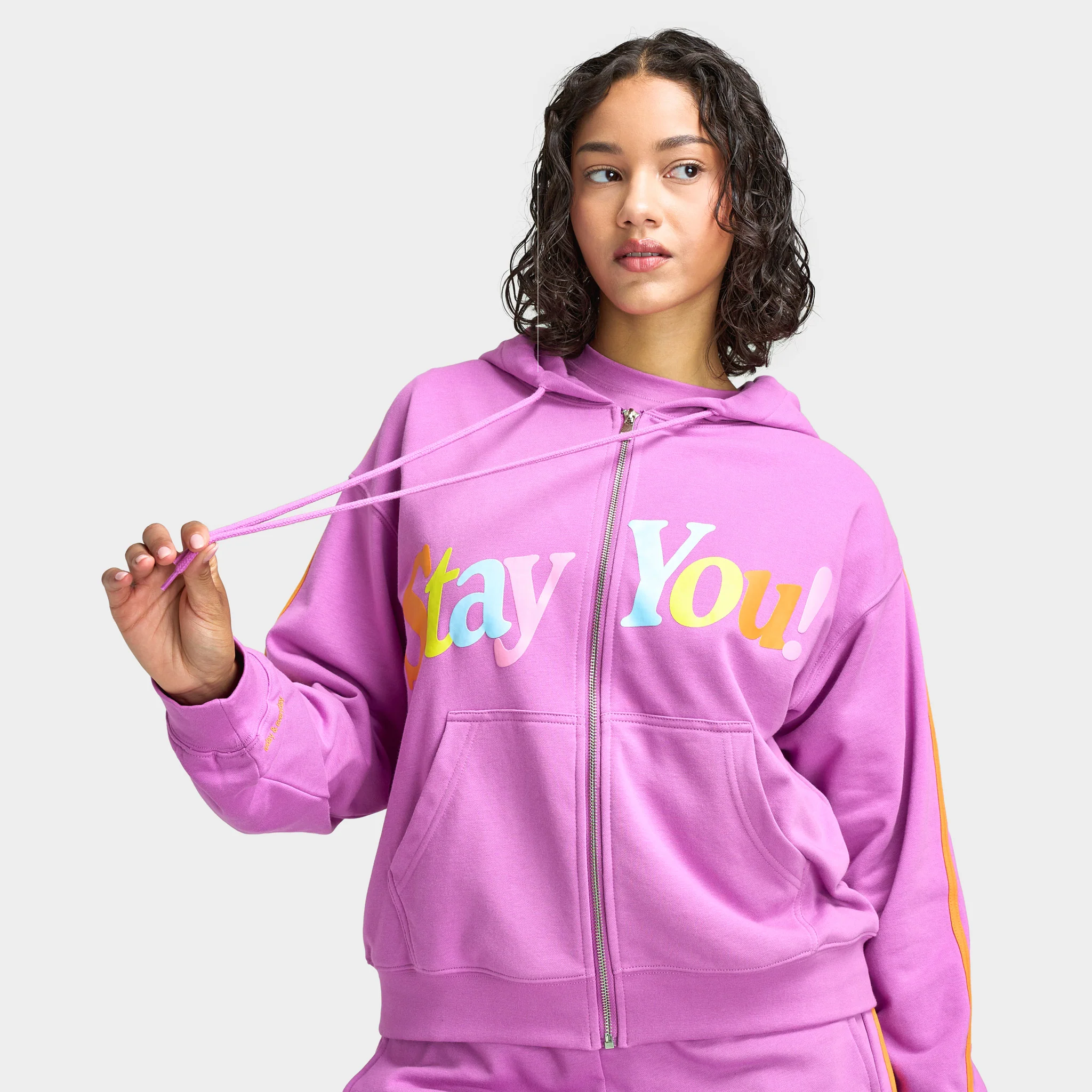 Mayfair Women's Stay You Full Zip Hoodie / Pink - Image 3