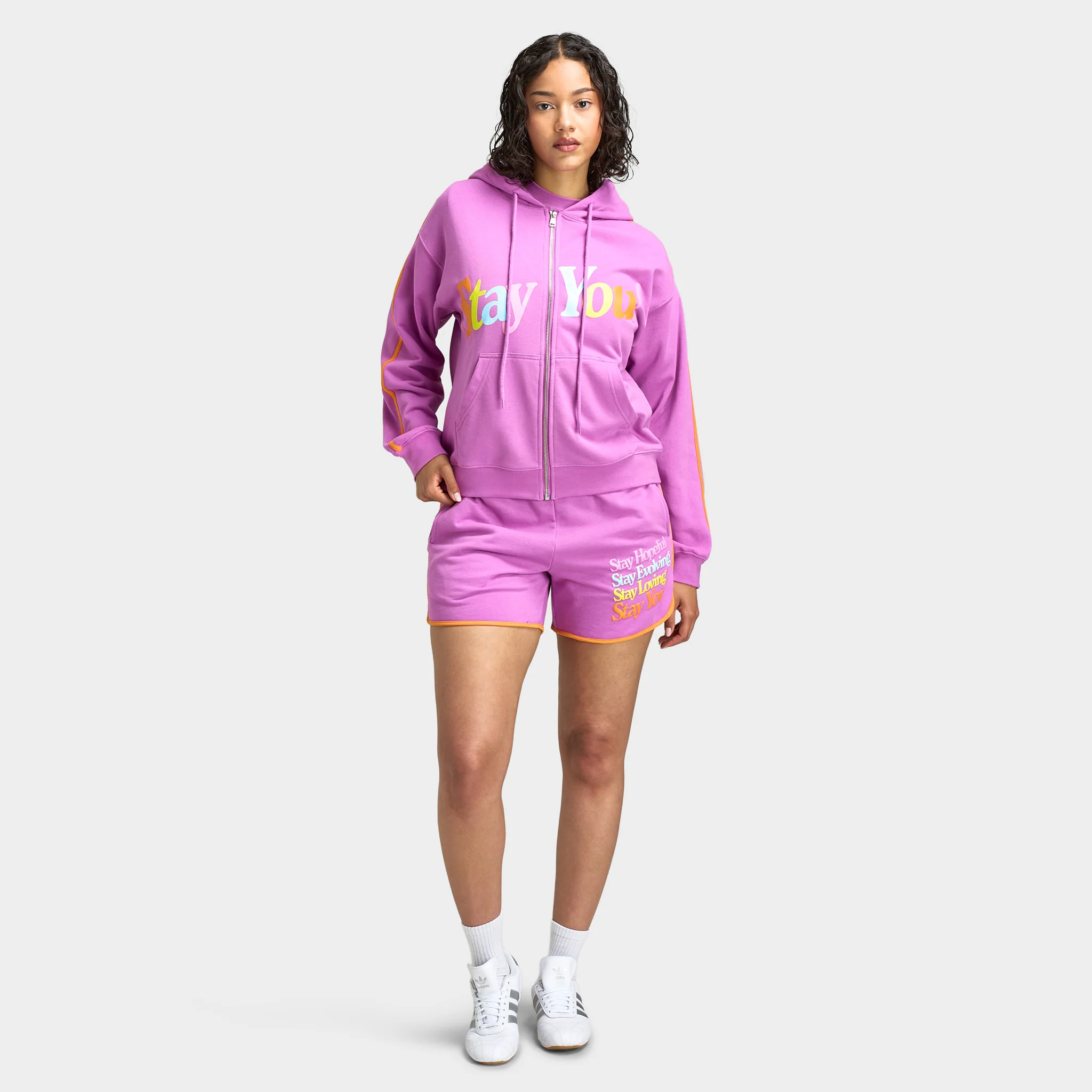 Mayfair Women's Stay You Full Zip Hoodie / Pink - Image 6