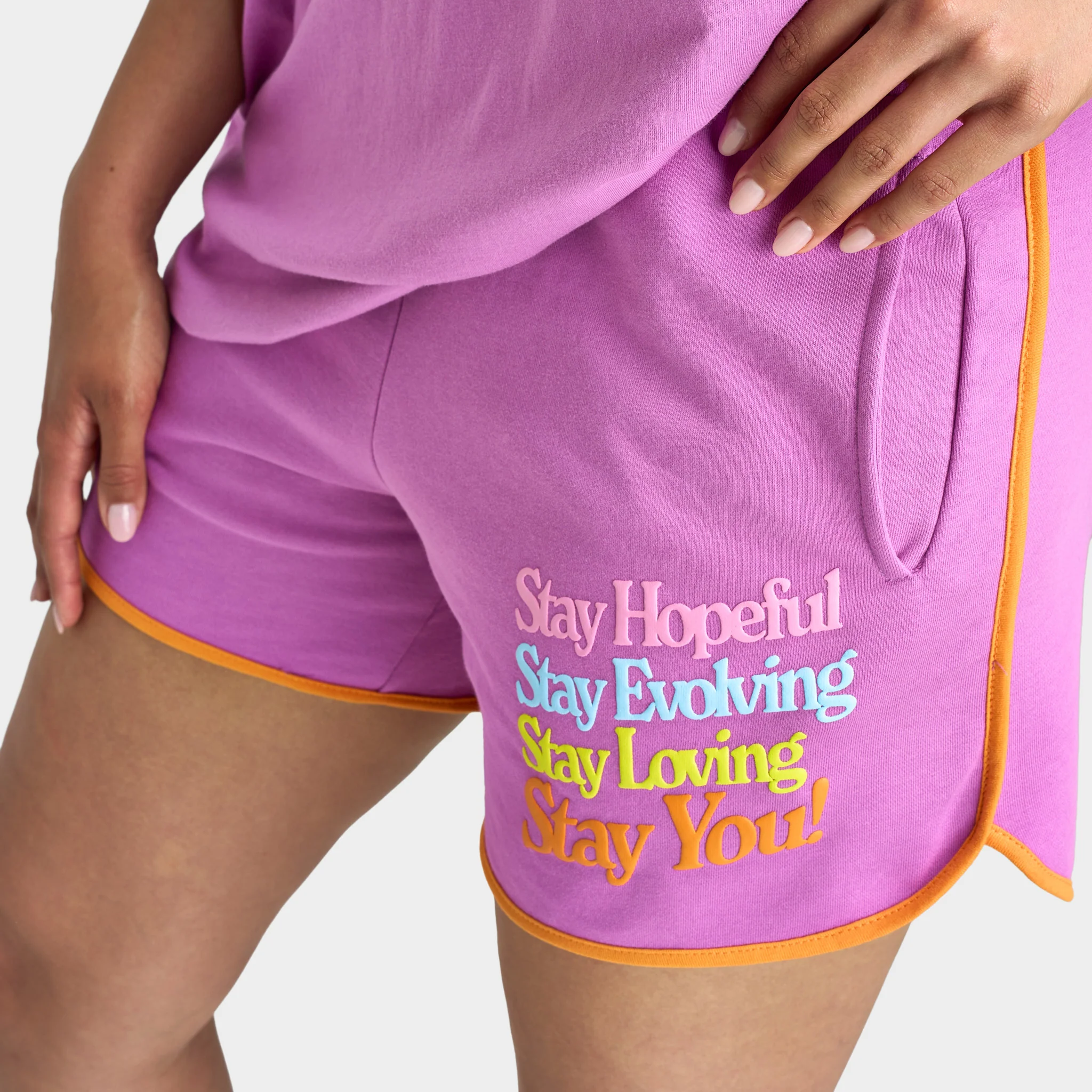 Mayfair Women's Stay You Sweatshorts / Pink - Image 6