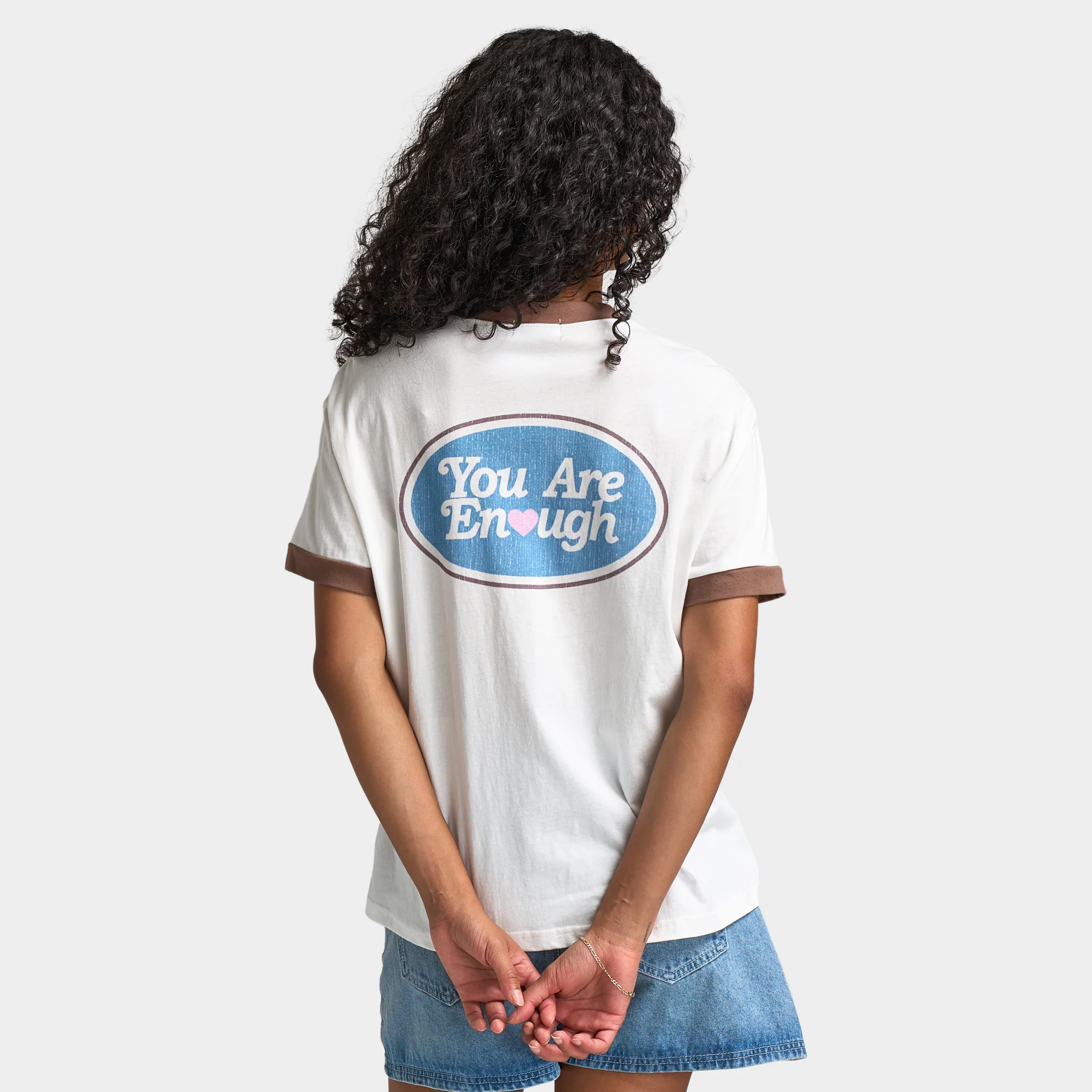 Mayfair Women's You Are Enough Fitted tee / White - Image 2