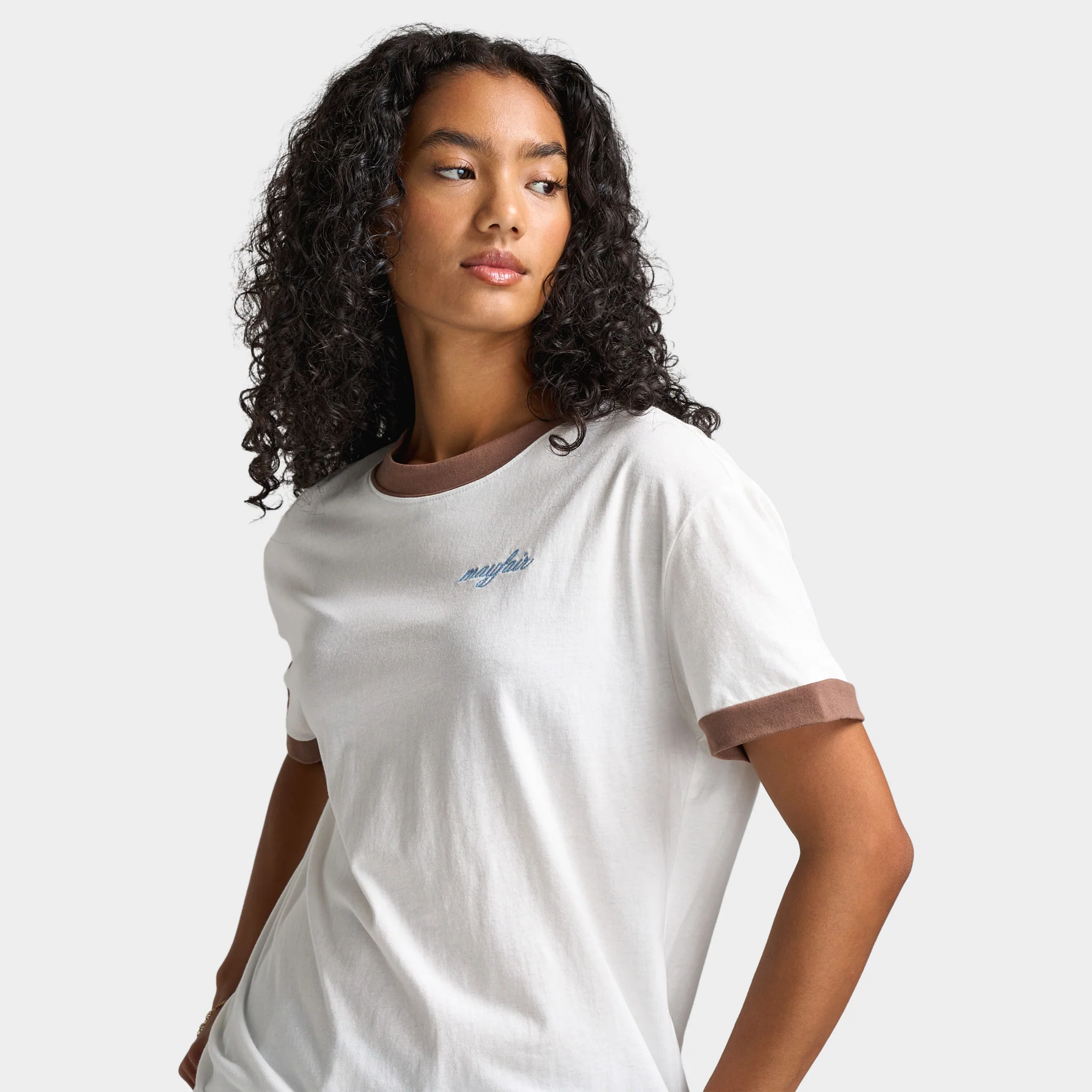 Mayfair Women's You Are Enough Fitted tee / White - Image 3
