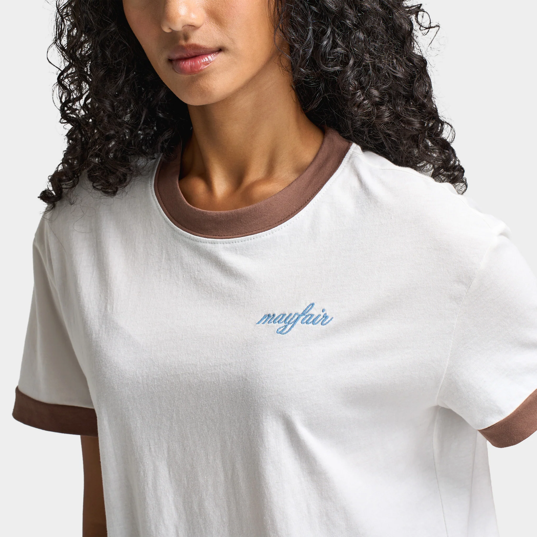 Mayfair Women's You Are Enough Fitted tee / White - Image 4