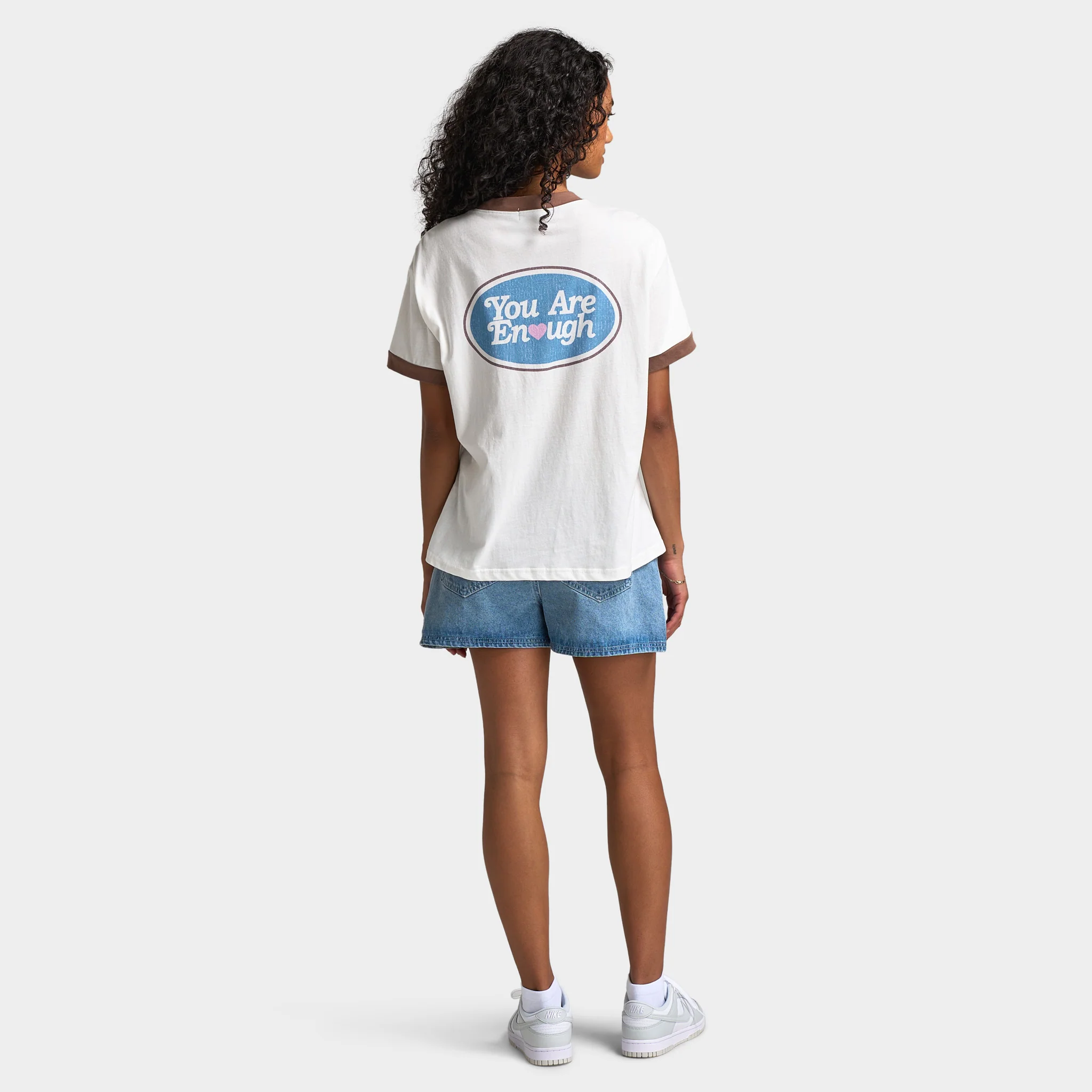 Mayfair Women's You Are Enough Fitted tee / White - Image 5