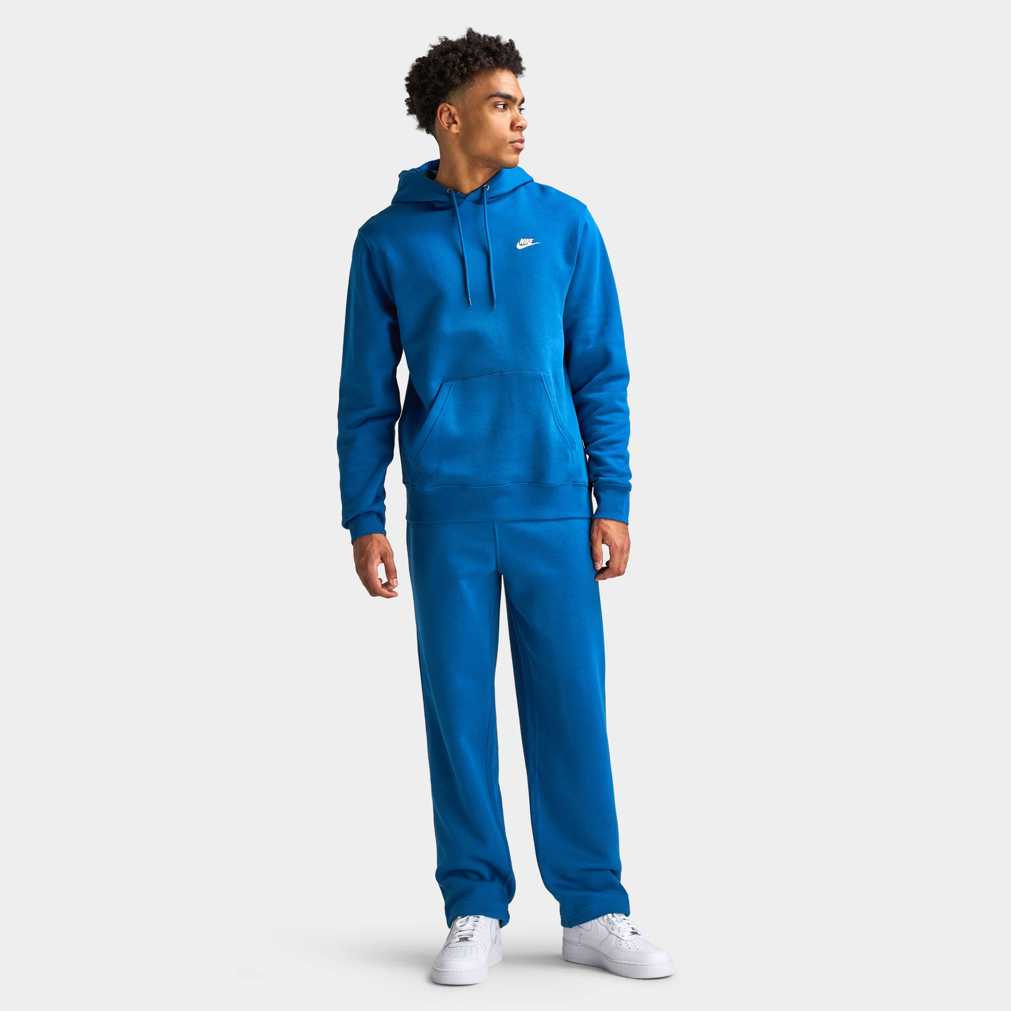 Nike Sportswear Club Men's Fleece Bungee Trousers / Blue - Image 6
