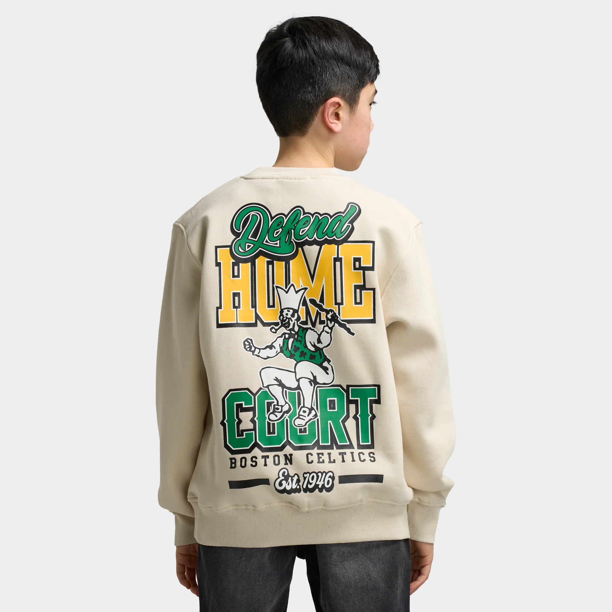 Mitchell & Ness Juniors' NBA Court Defender Crew Boston Celtics / Cream - Image 2