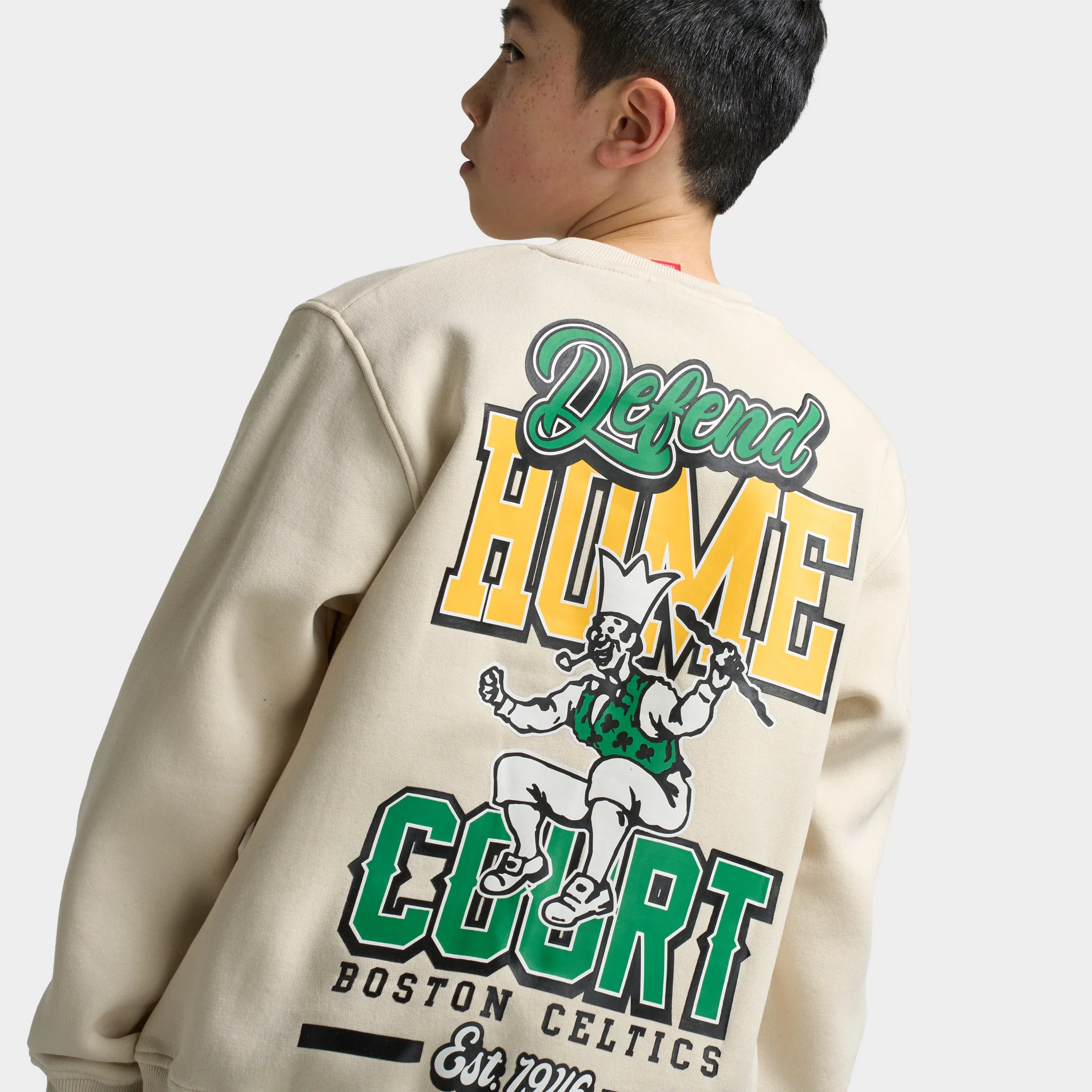 Mitchell & Ness Juniors' NBA Court Defender Crew Boston Celtics / Cream - Image 4
