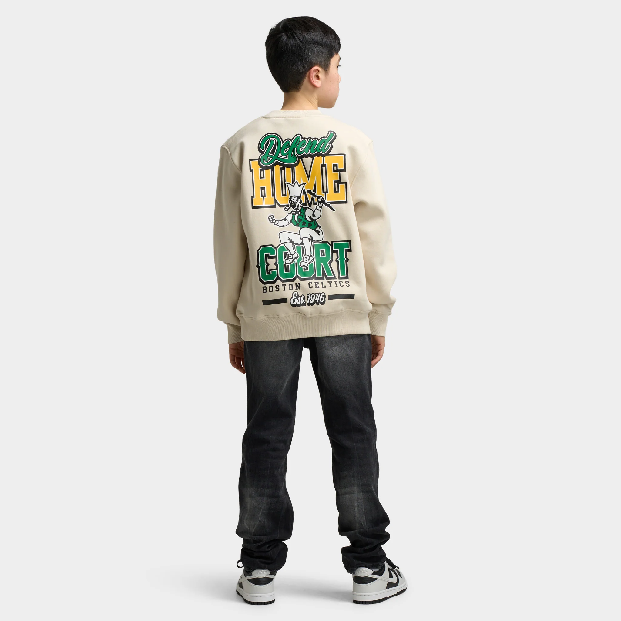 Mitchell & Ness Juniors' NBA Court Defender Crew Boston Celtics / Cream - Image 5