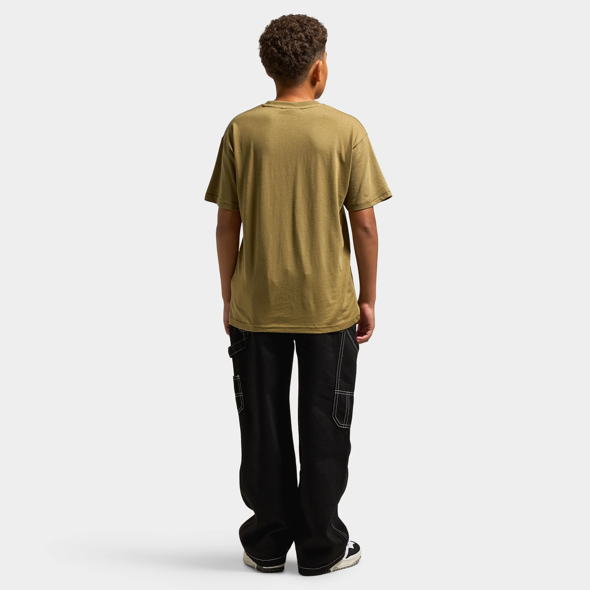Mitchell & Ness Juniors' Stacked Tee - Raptors / Olive - Image 5