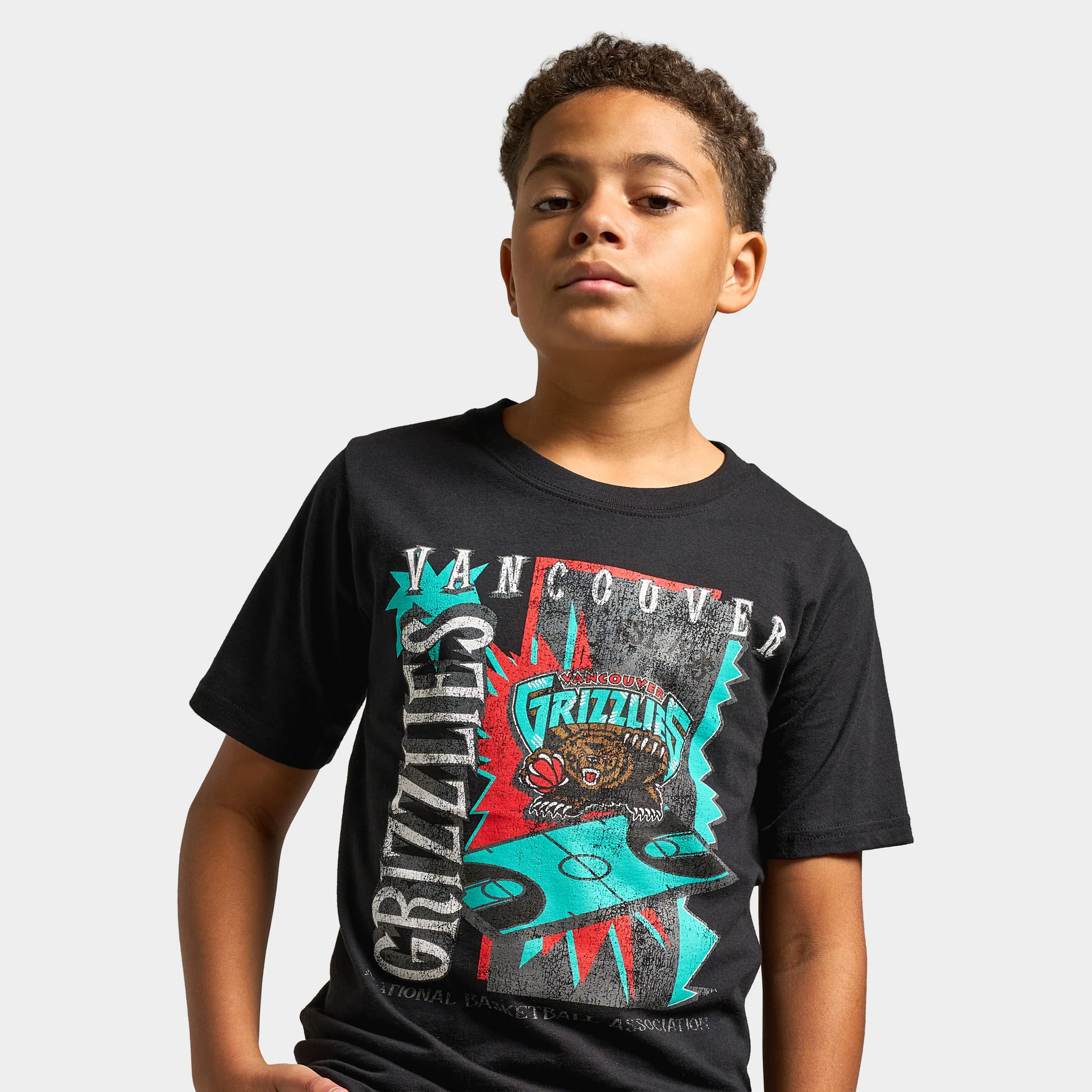 Mitchell & Ness Juniors' Vancouver Grizzlies Graphic Tee / Black - Image 3