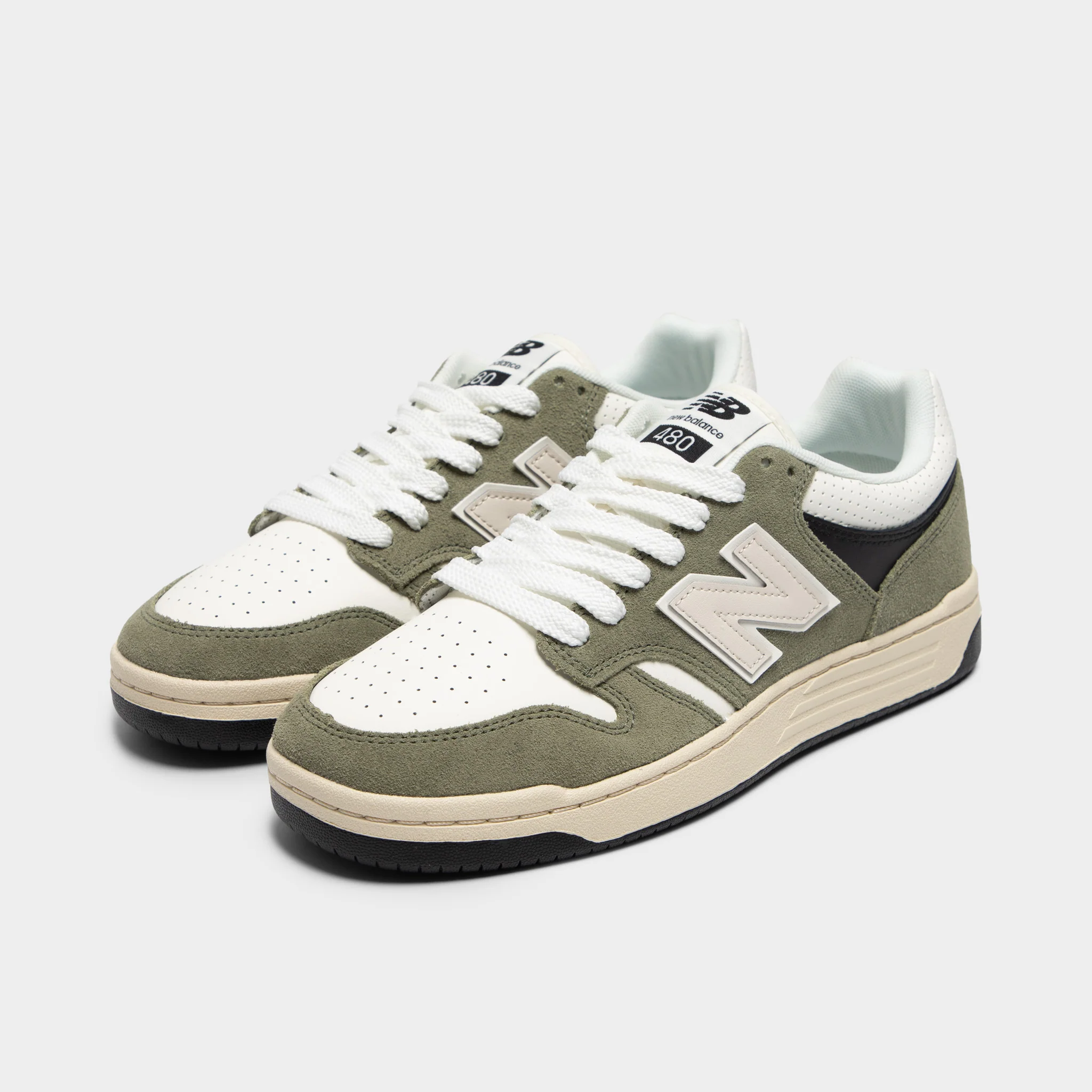 New Balance 480 Dark Oliveine / Sea Salt - Image 2